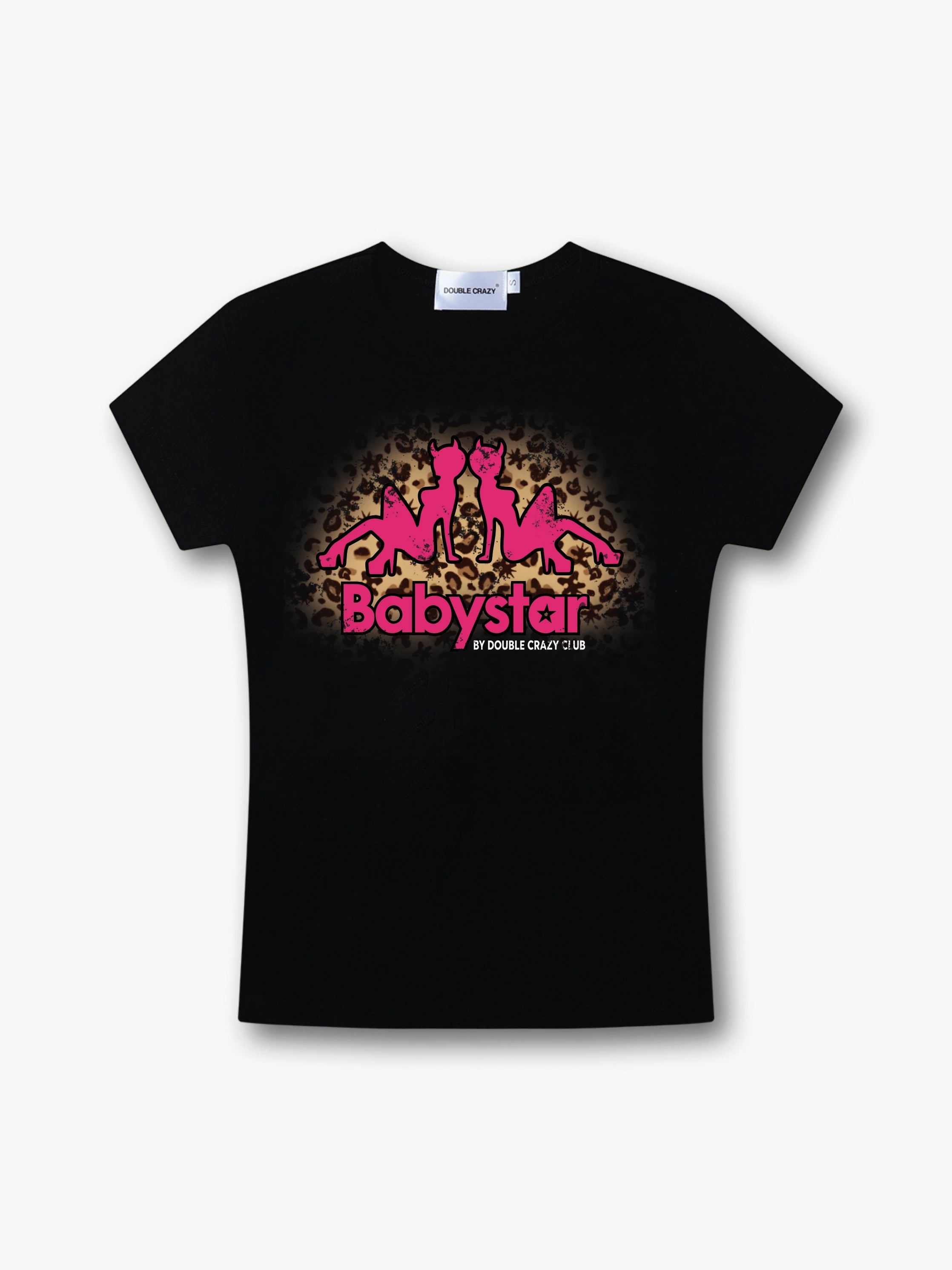Leopard Devil Girl Baby Tee-651