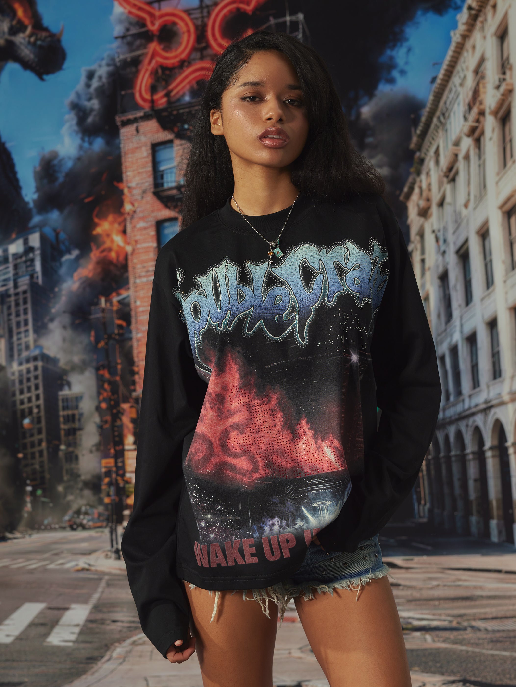 Concert Faded Boxy L/S-721