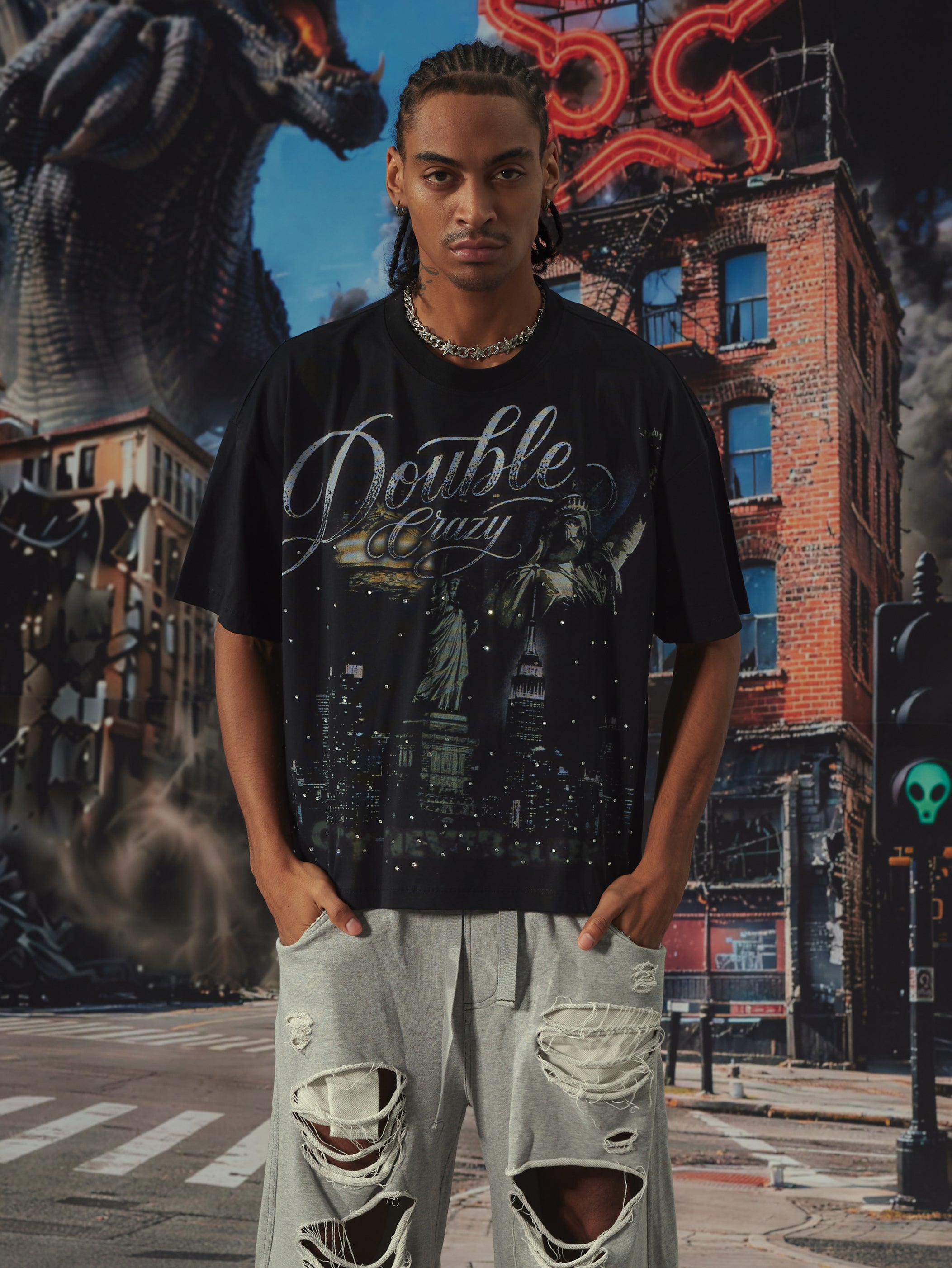 Camiseta Bling City Never Sleeps-659