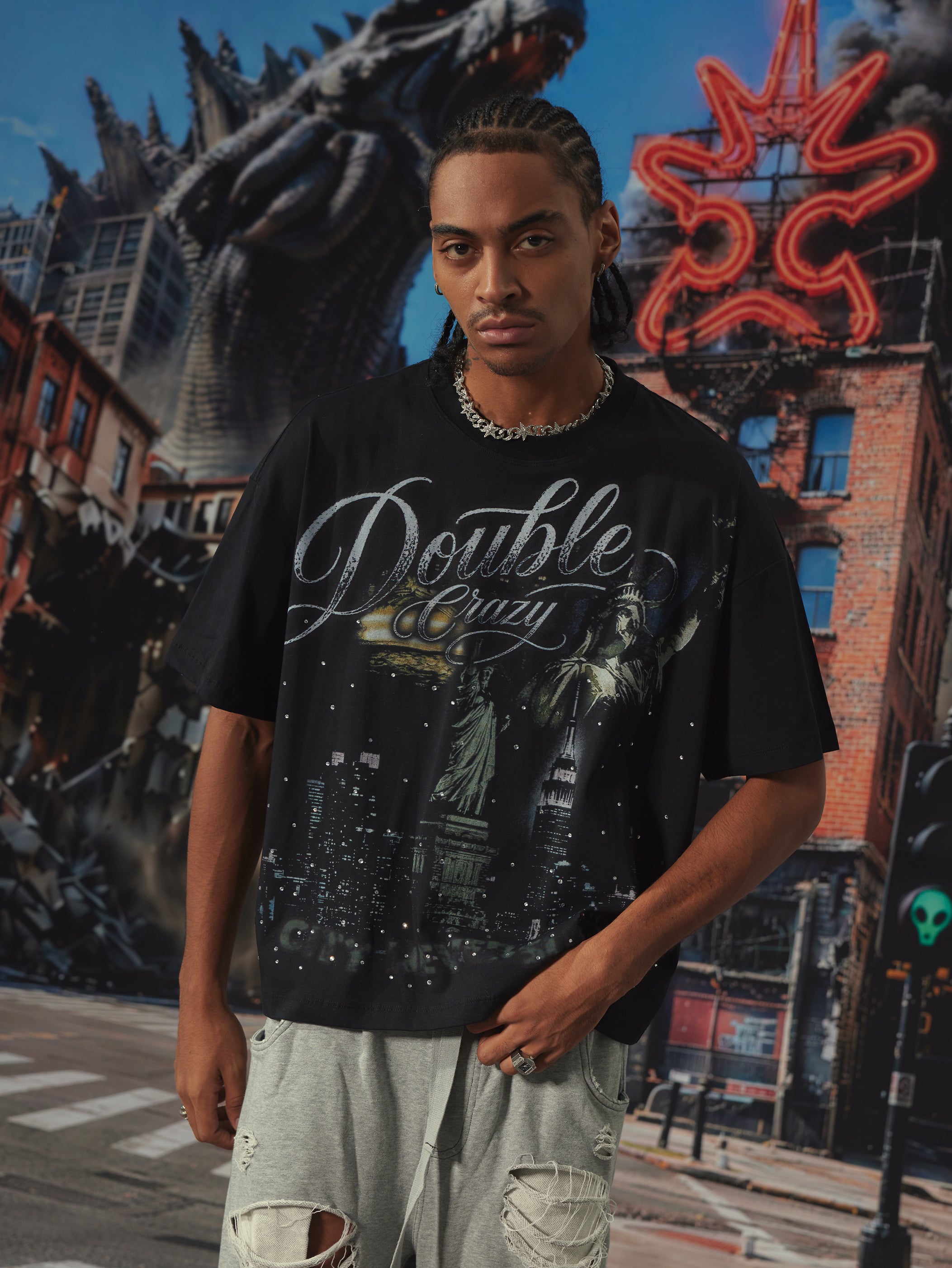 Camiseta Bling City Never Sleeps-659