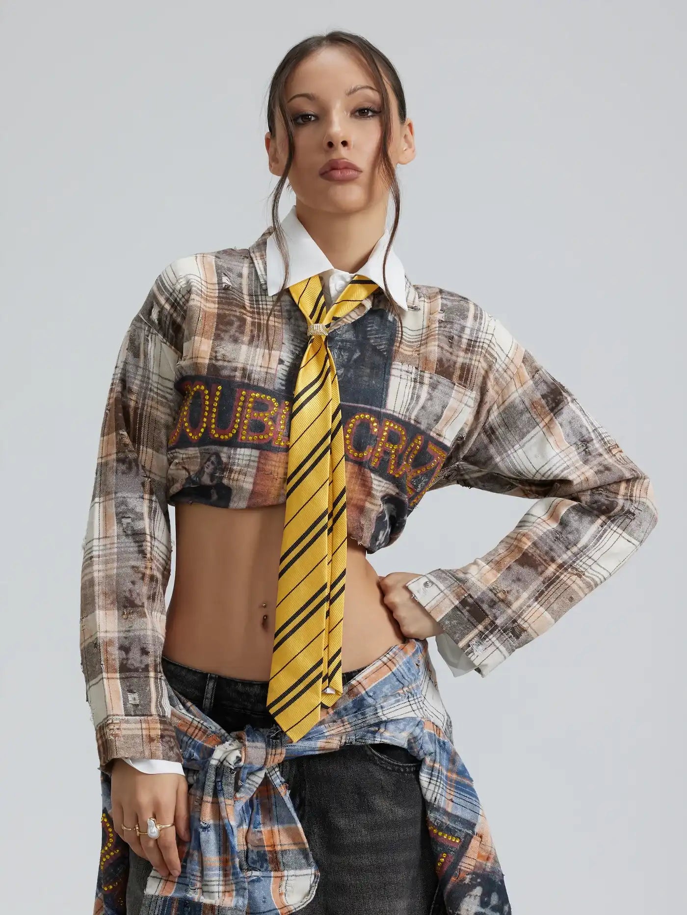 Redemption Cross Plaid Shirt-352