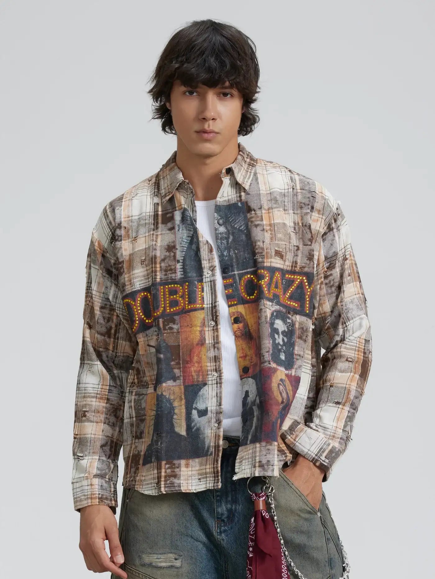 Redemption Cross Plaid Shirt-352