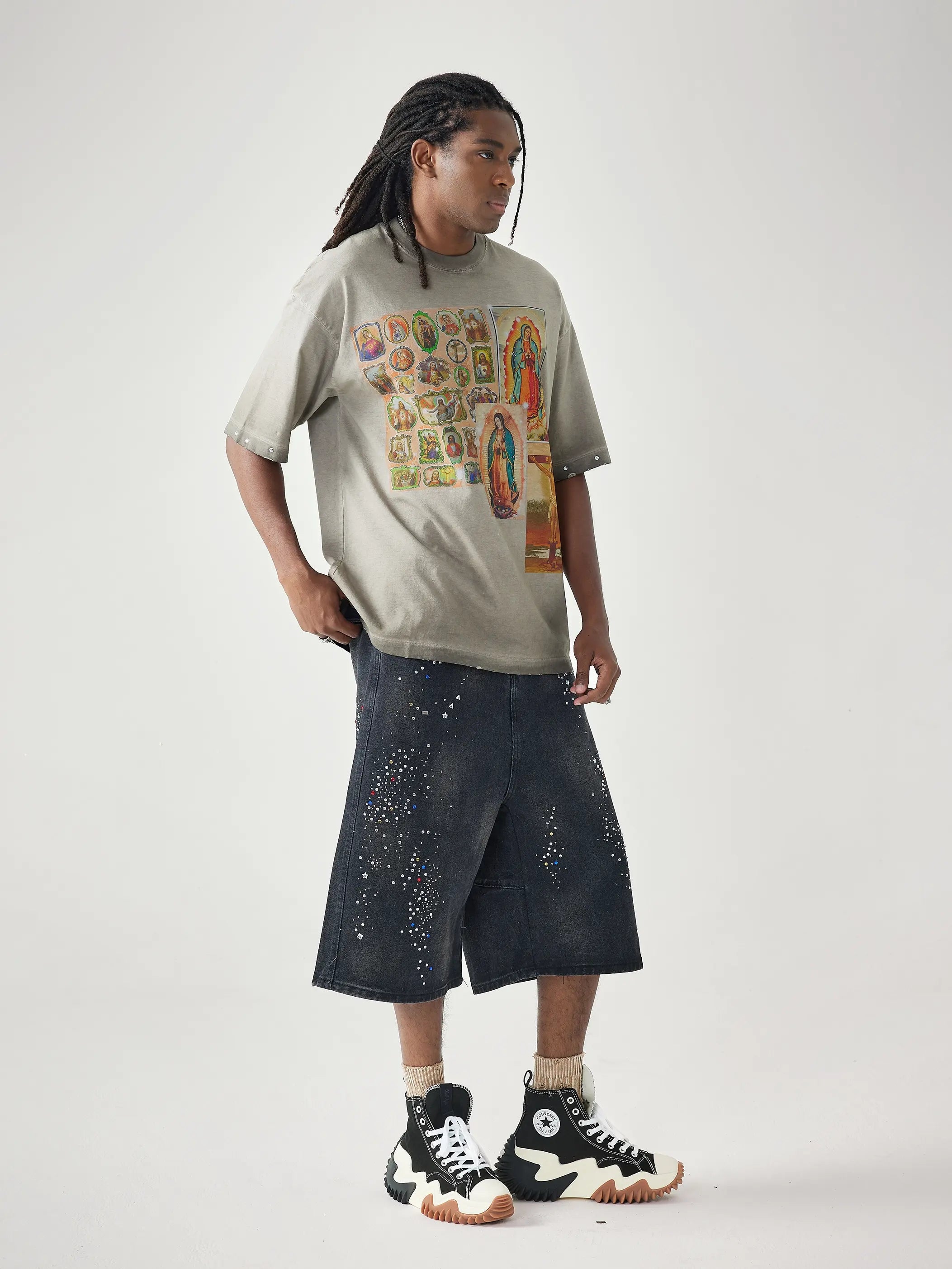 Holy Card Collage T-shirt-173