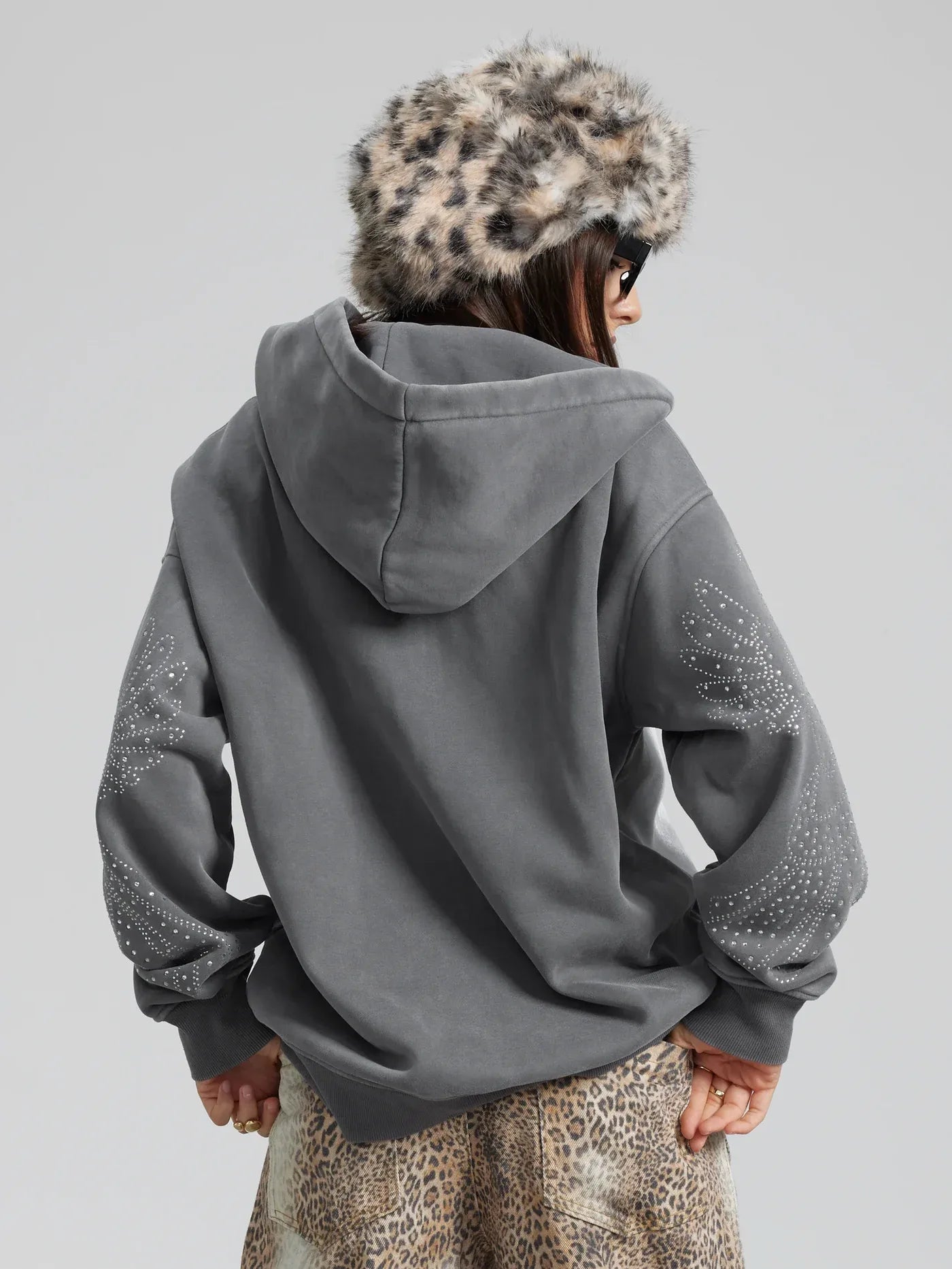 Angelic Cross Zip Hoodie-350