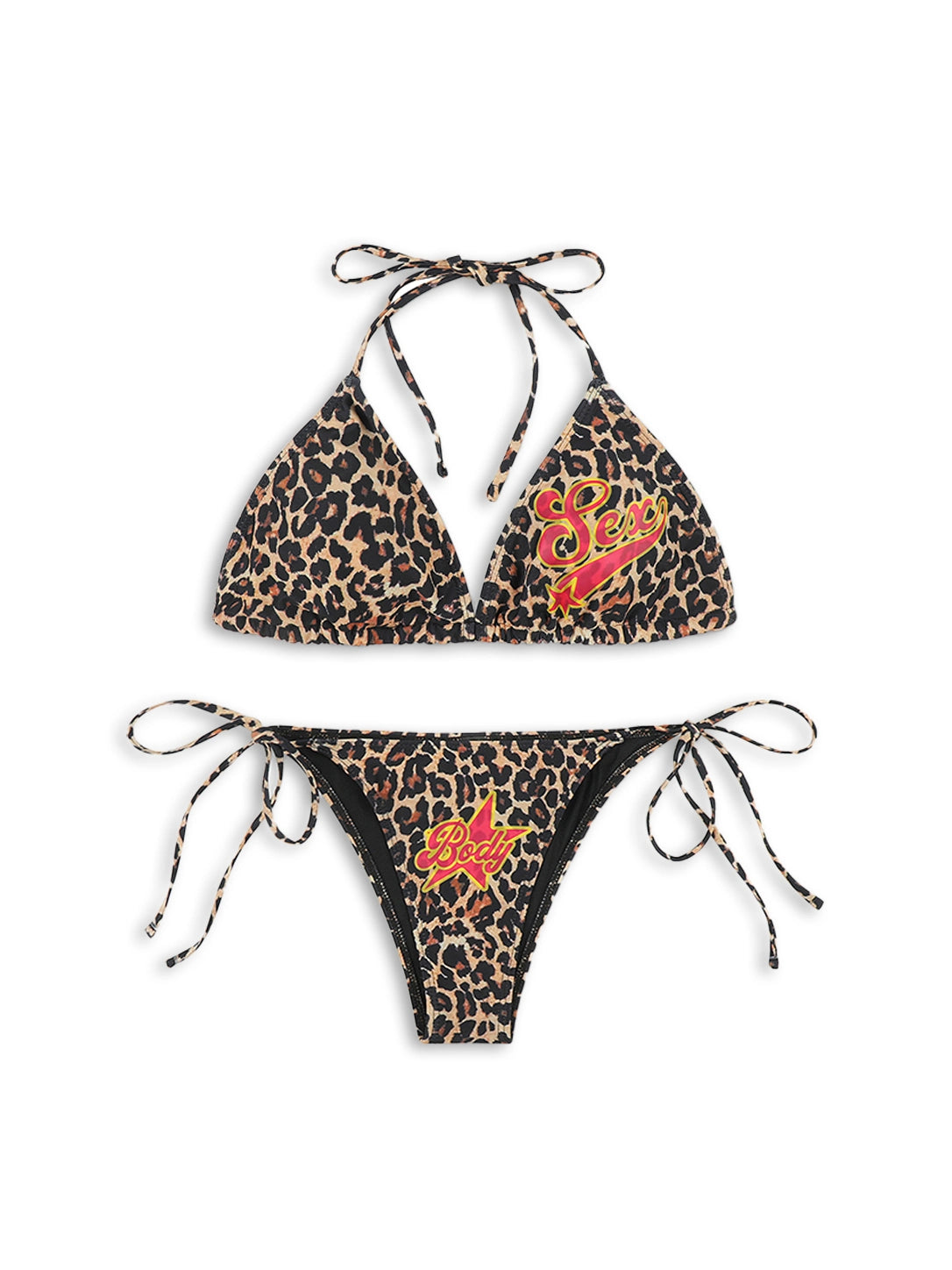 Conjunto de Bikini Leopard Sex Star-652