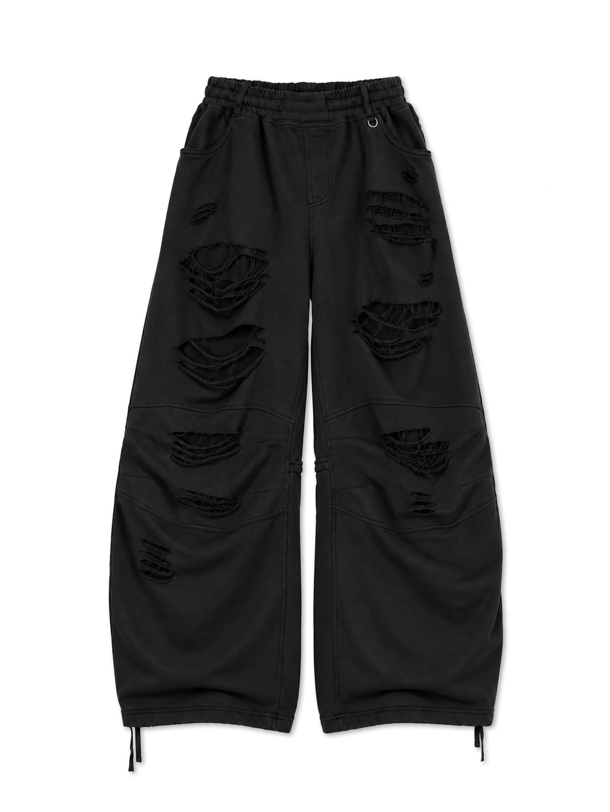 "Chaos" Slashed Sweats-795