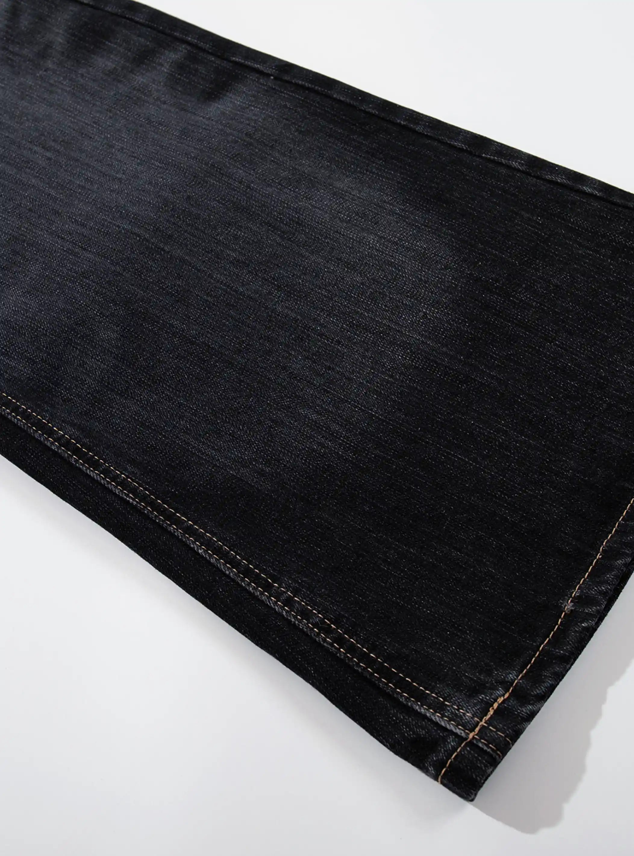 Curved-Leg Faded Flare Jeans-S1197