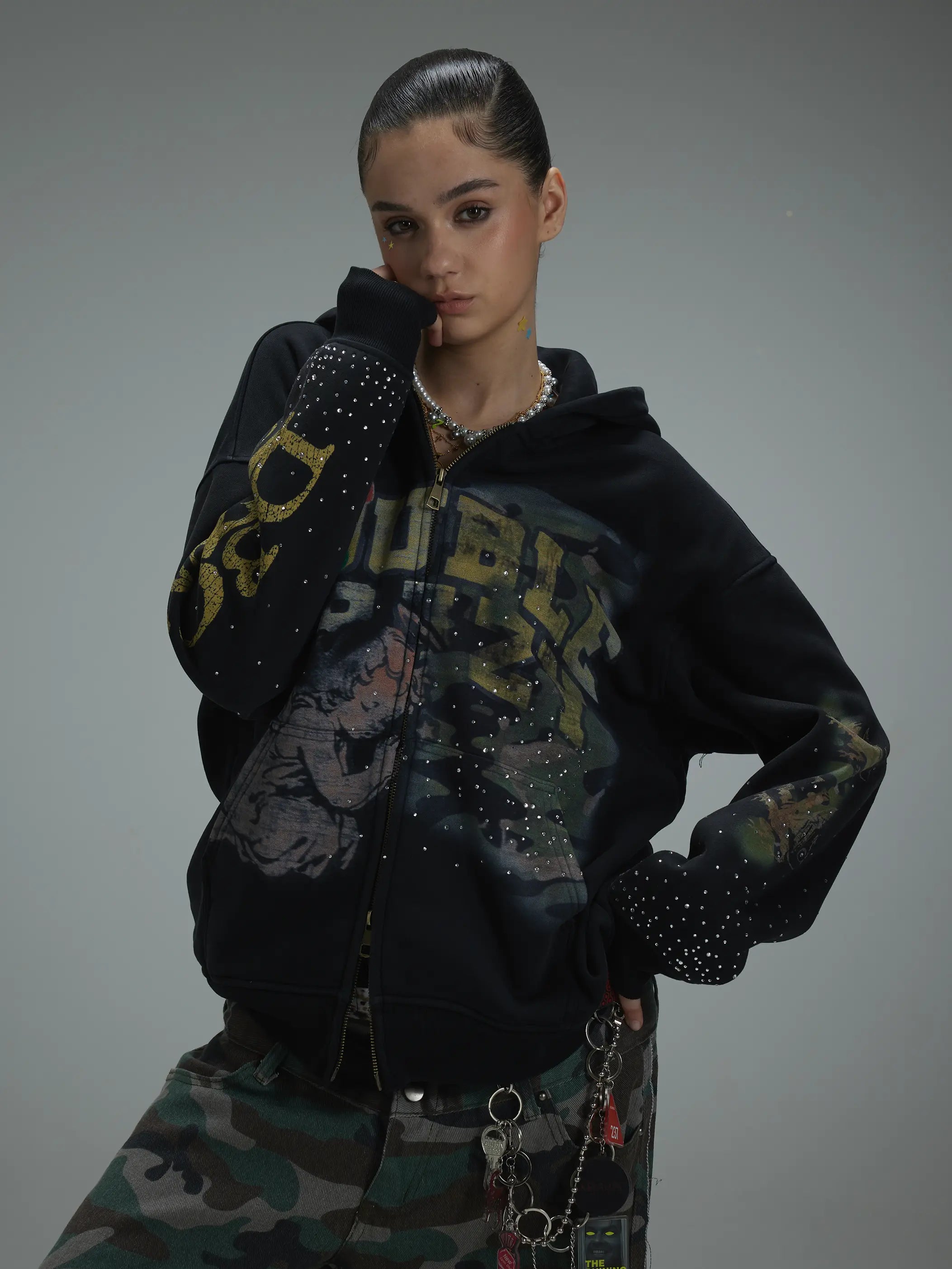 Royal Angel Zip Hoodie-415