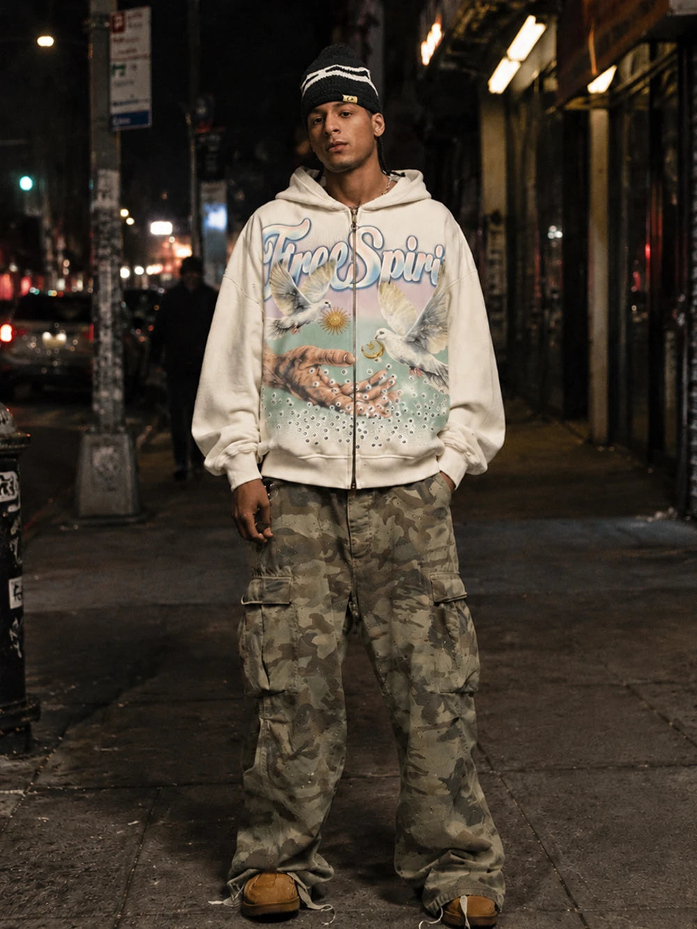 Free Spirit Dove Zip Hoodie-850