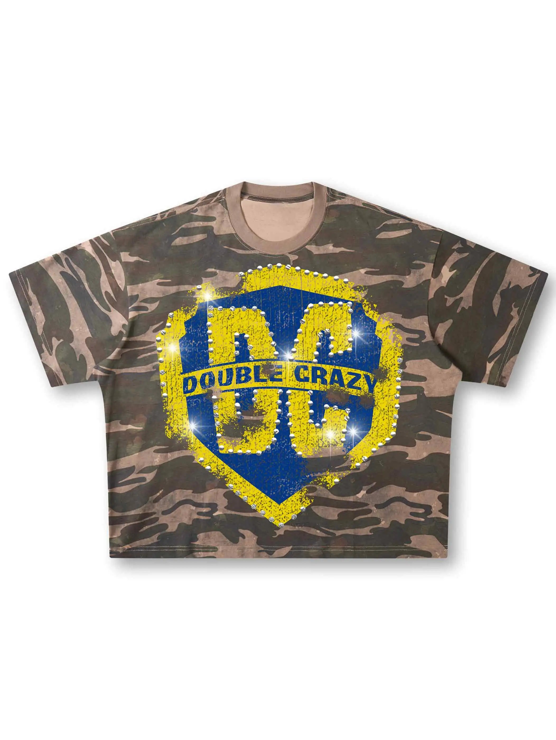 Iced Out Camo Shield Graphic Tee-440