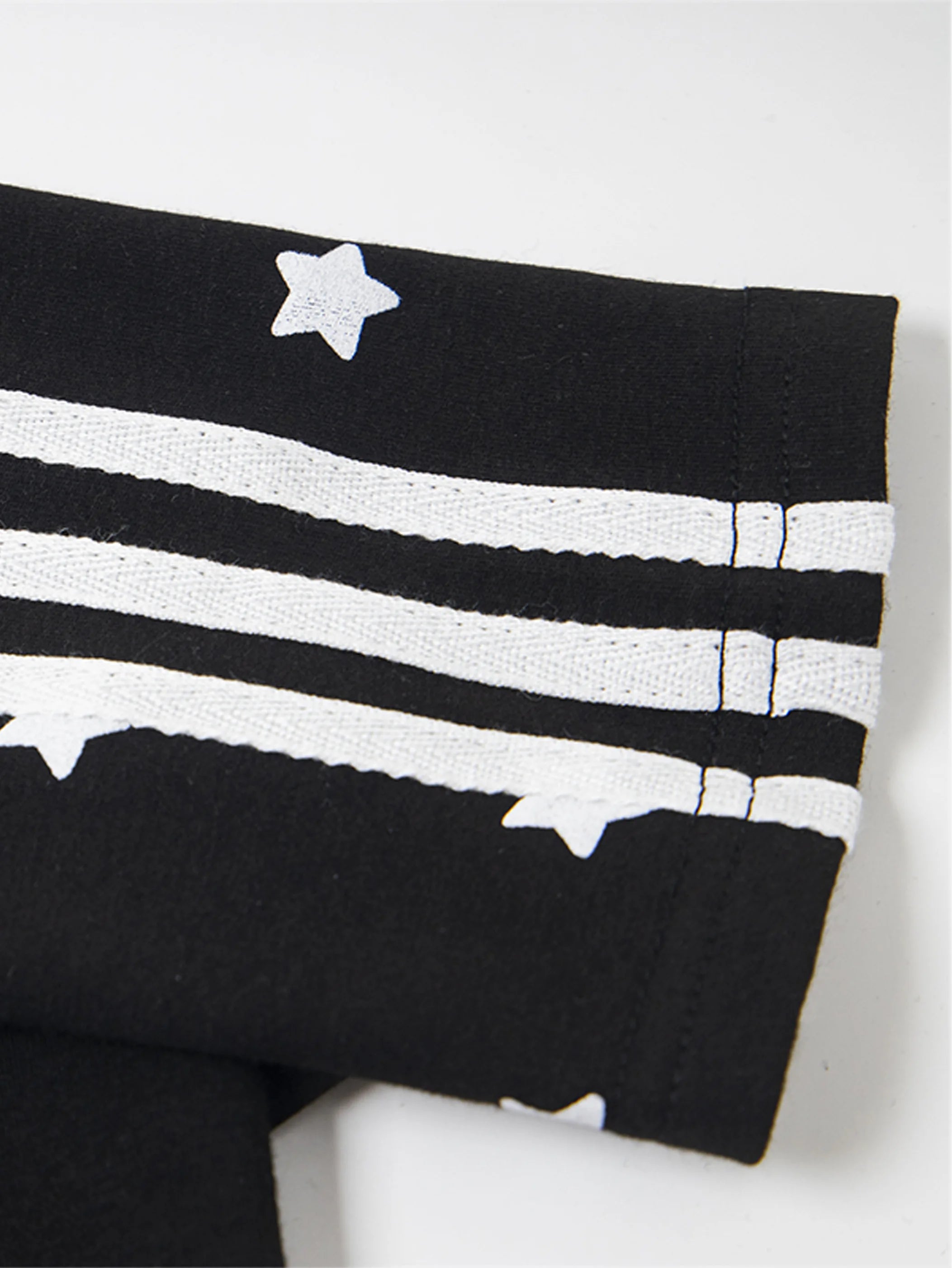 Y2K Star Print Heart Patch Sporty T-shirt-S1002