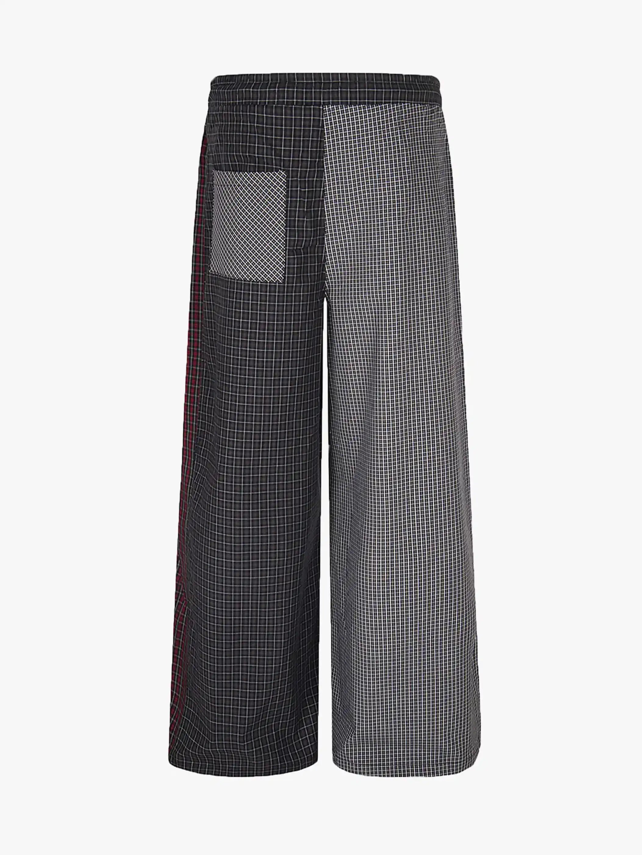 Plaid Patch Street Pants-S1060
