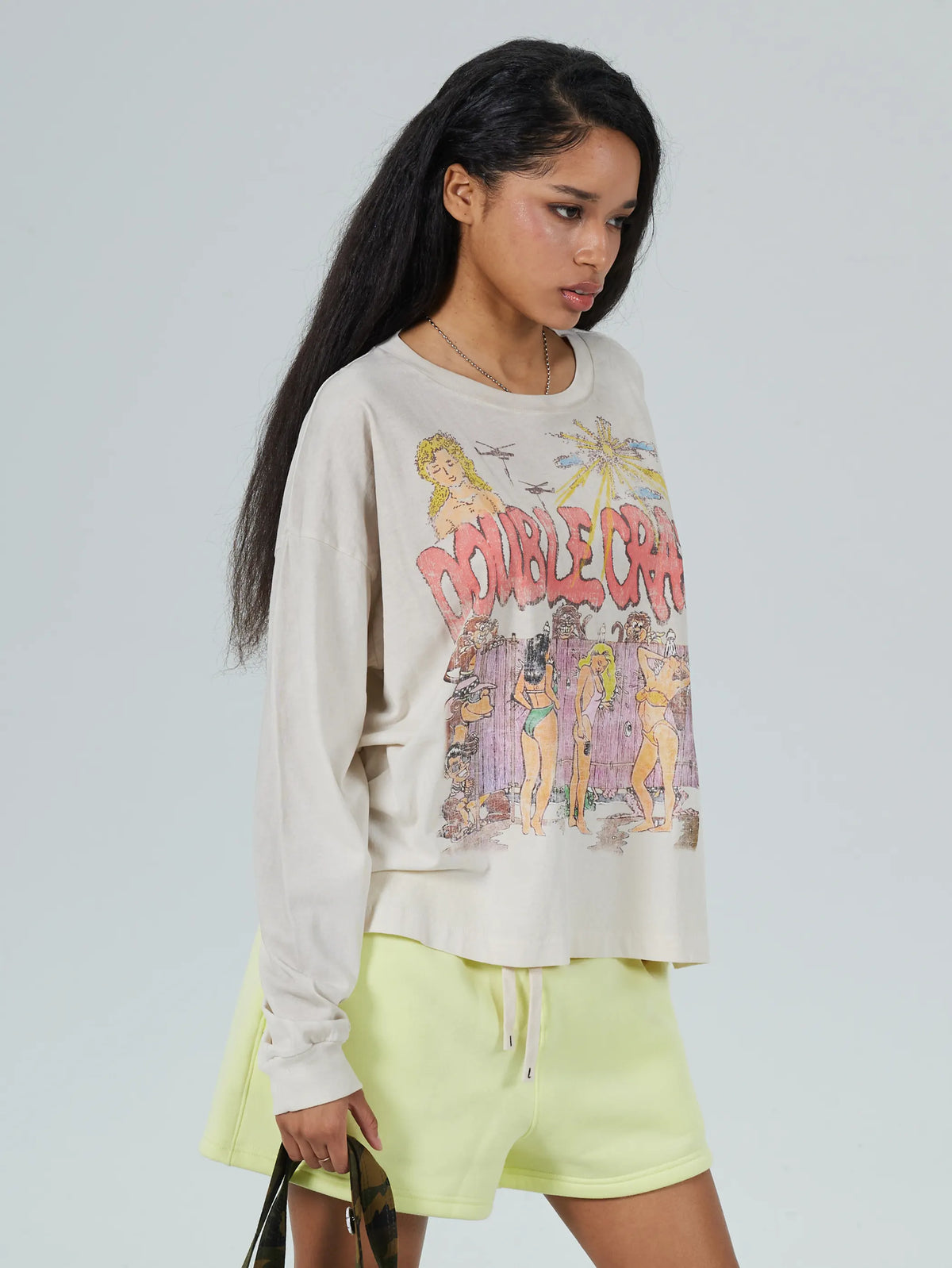 90s Bikini Comic Boxy L/S-715