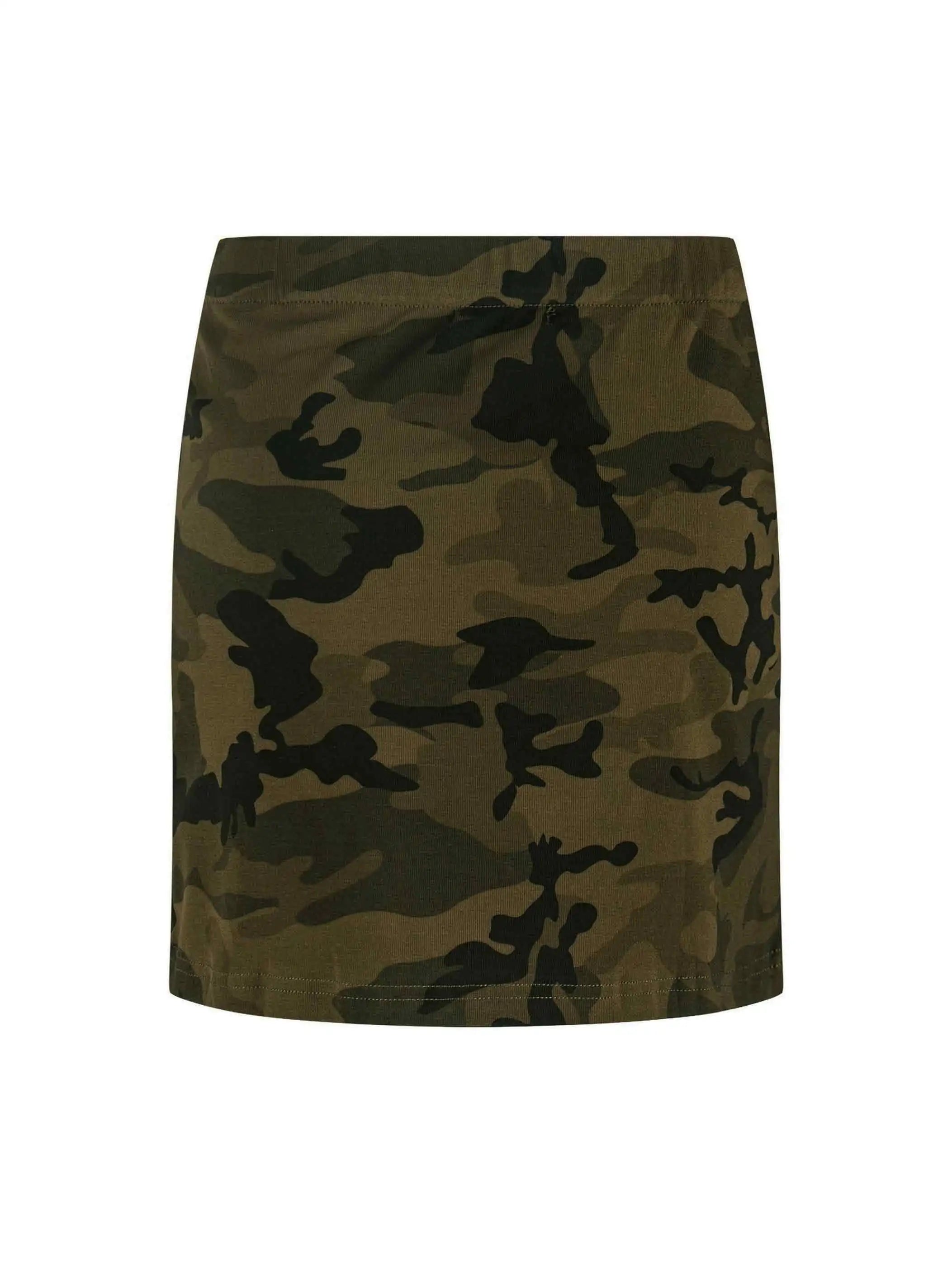 Y2K Camo Stripe Mini Skirt-S1215