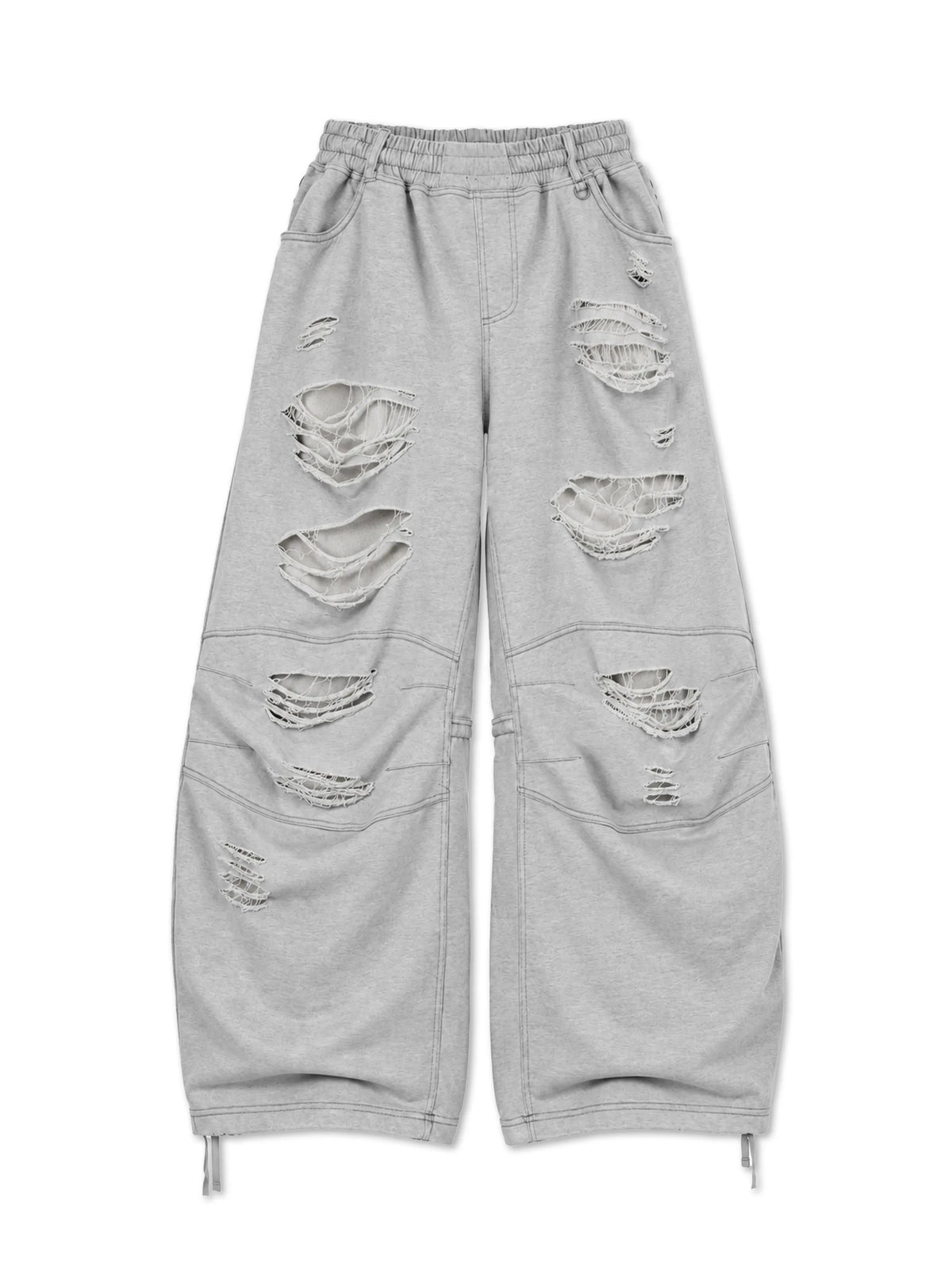 "Chaos" Slashed Sweats-795