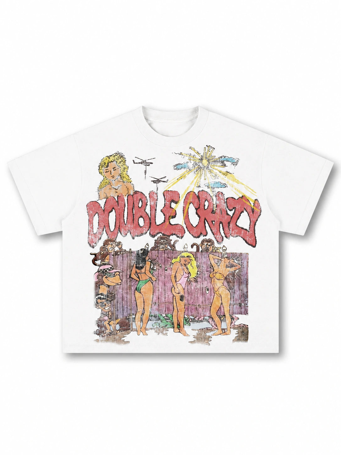 T-shirt graphique bikini vintage années 90-533