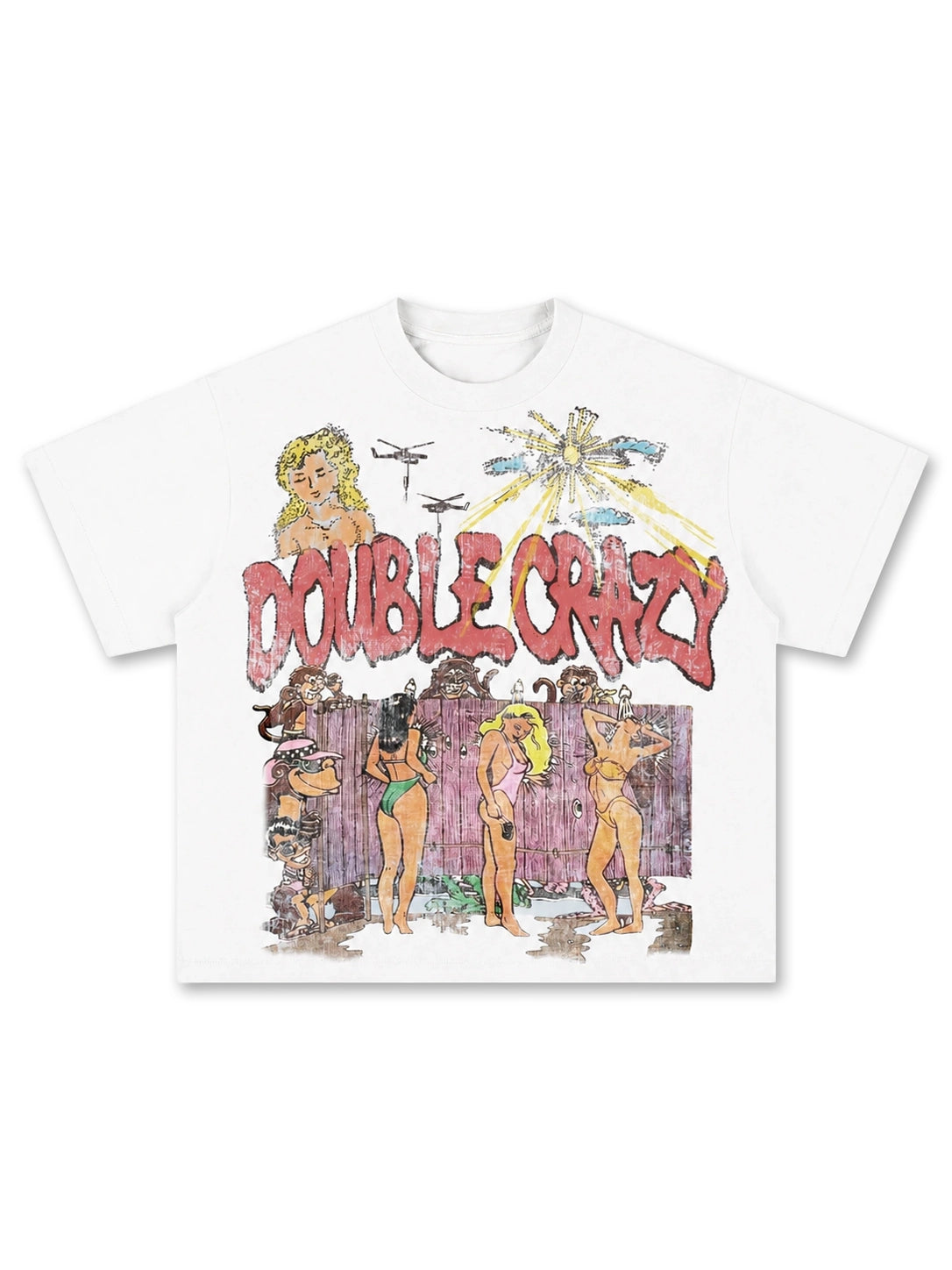 Camiseta Gráfica Bikini Vintage de los 90-533