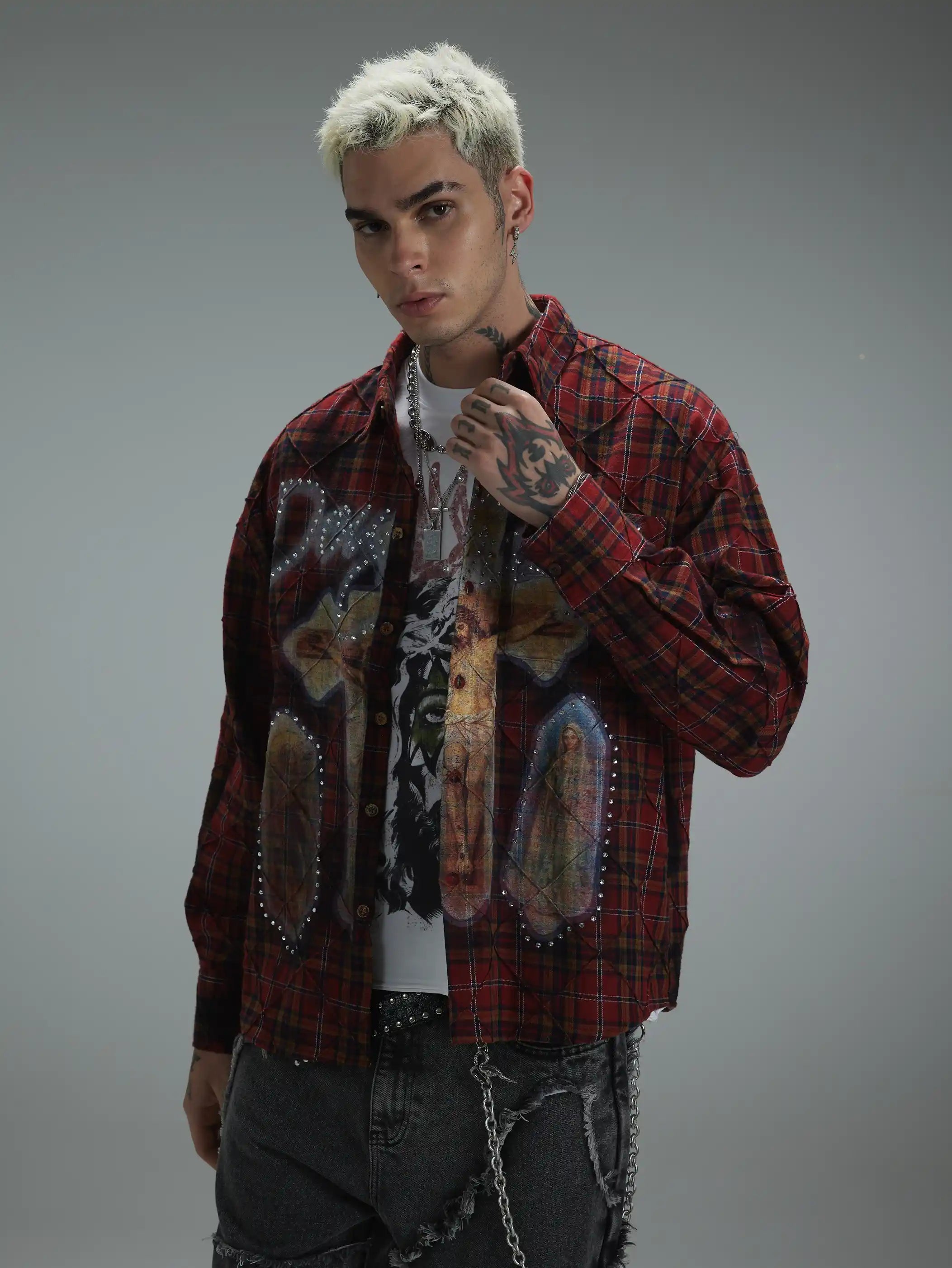 DEAD FAITH Flannel Shirt-401