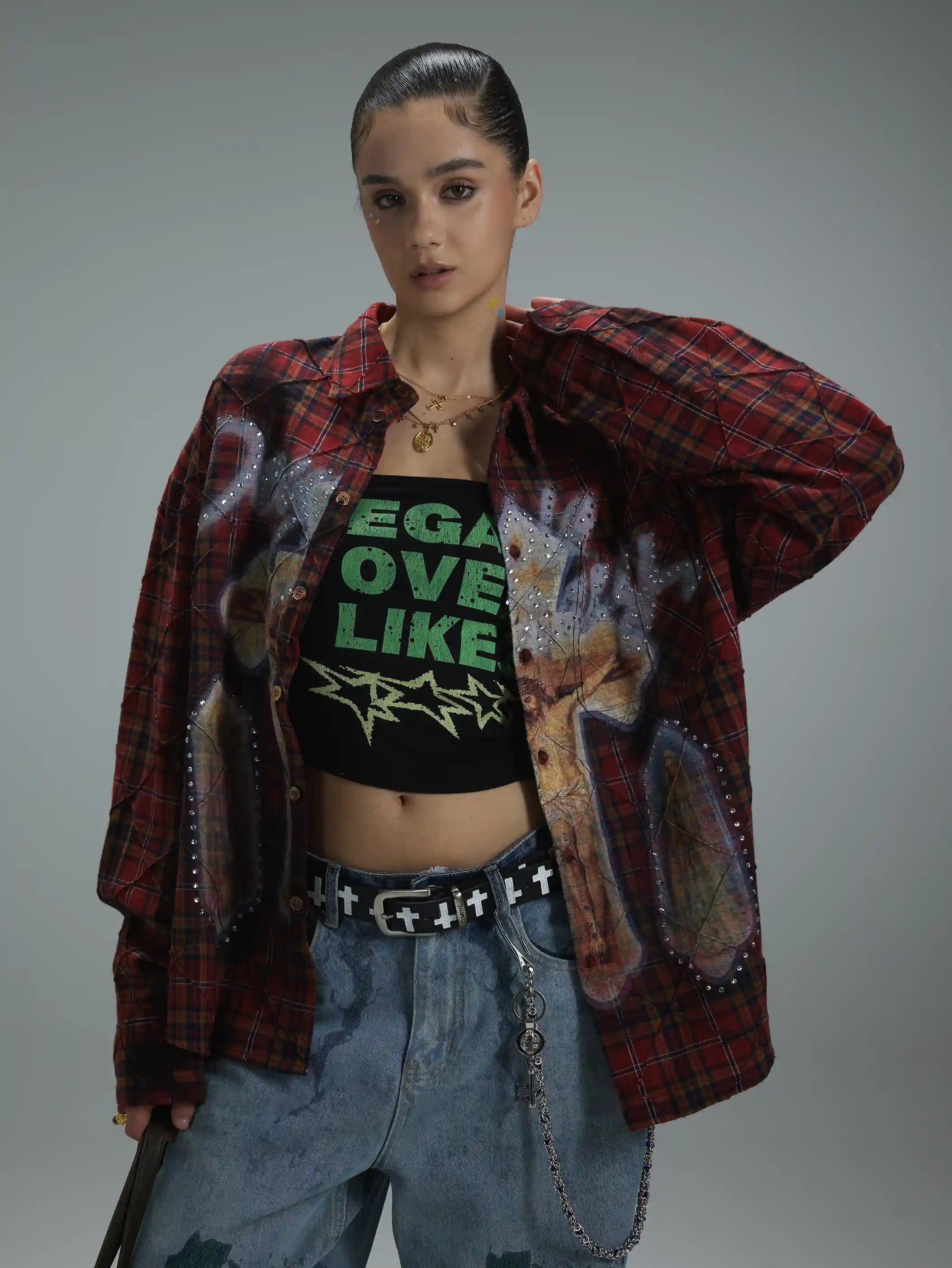 DEAD FAITH Flannel Shirt-401