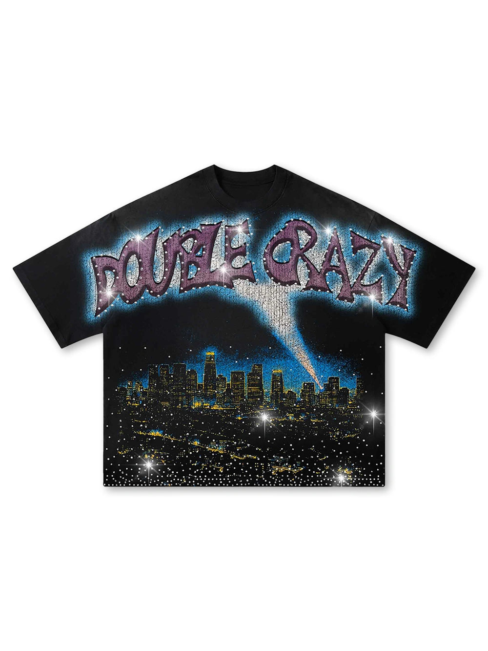 T-shirt Los Angeles Skyline Carré Iced Out-435