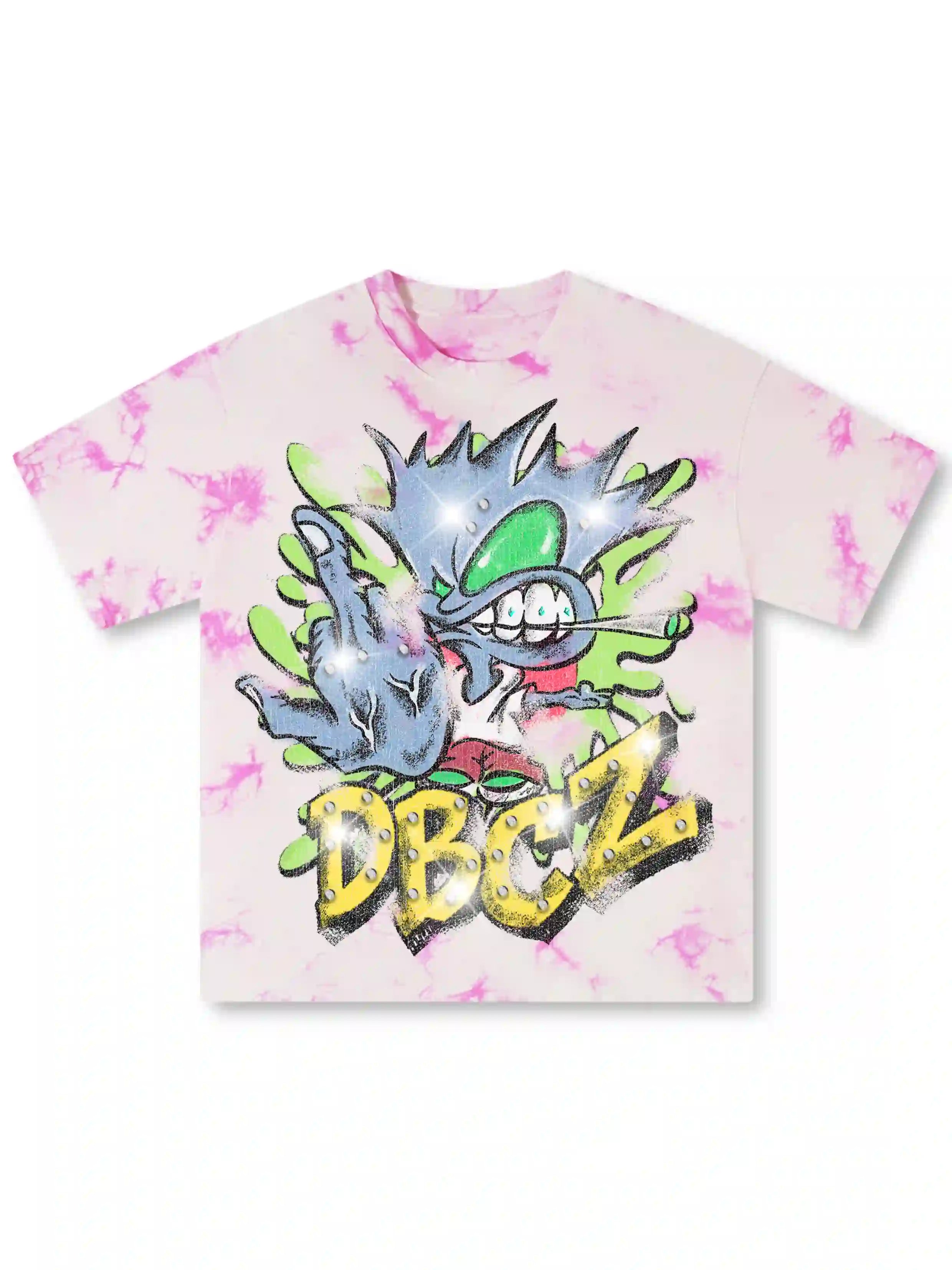 T-shirt graphique tie-dye Edgy Bling-484