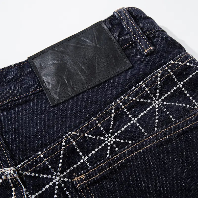 Jean large géométrique Star Grid-S1237