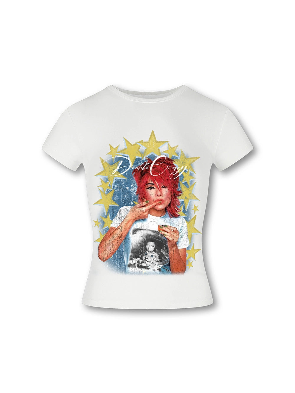 T-shirt bébé étoile strass Y2K-526