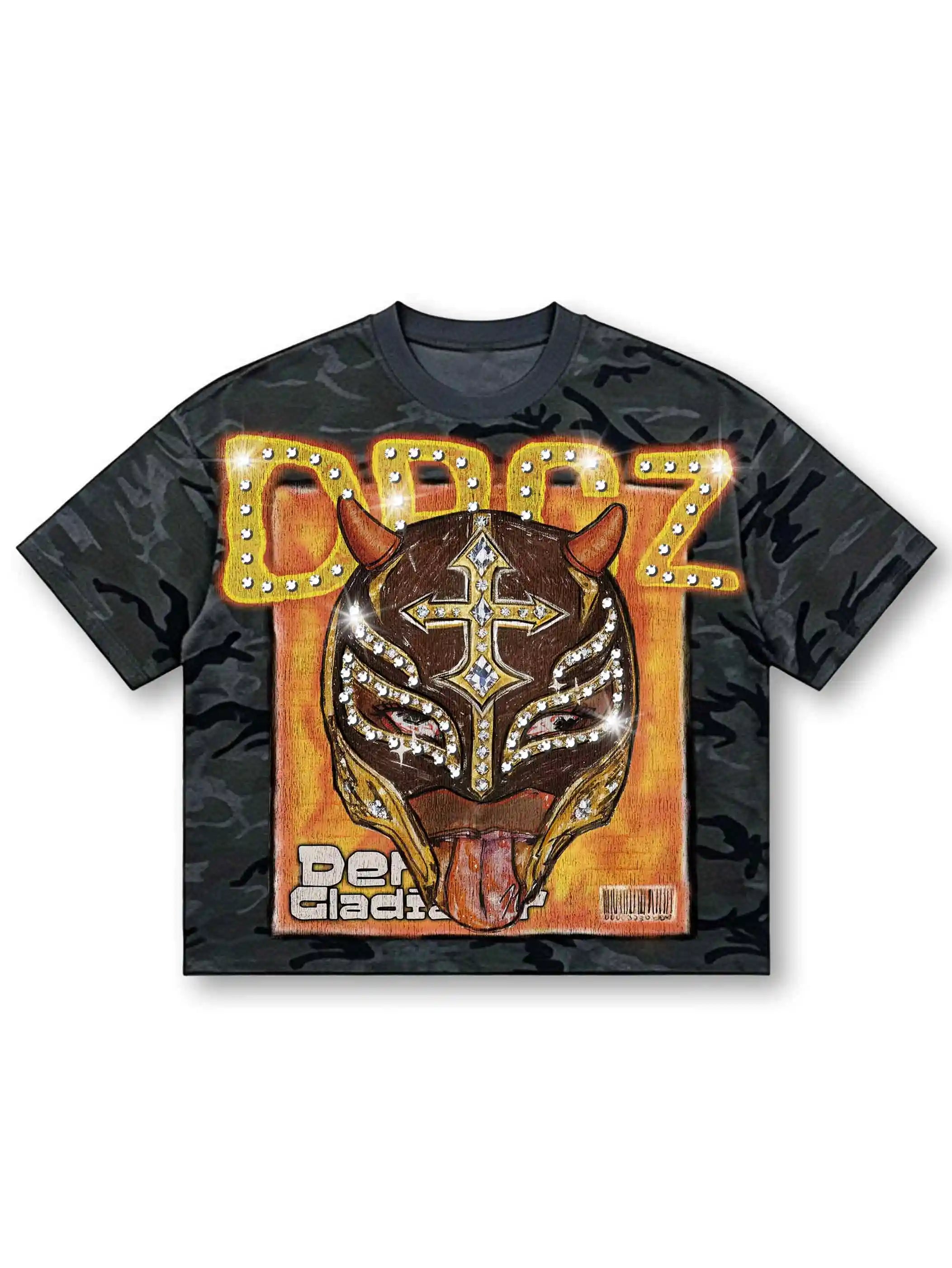 Camo Gladiator Boxy Tee-555