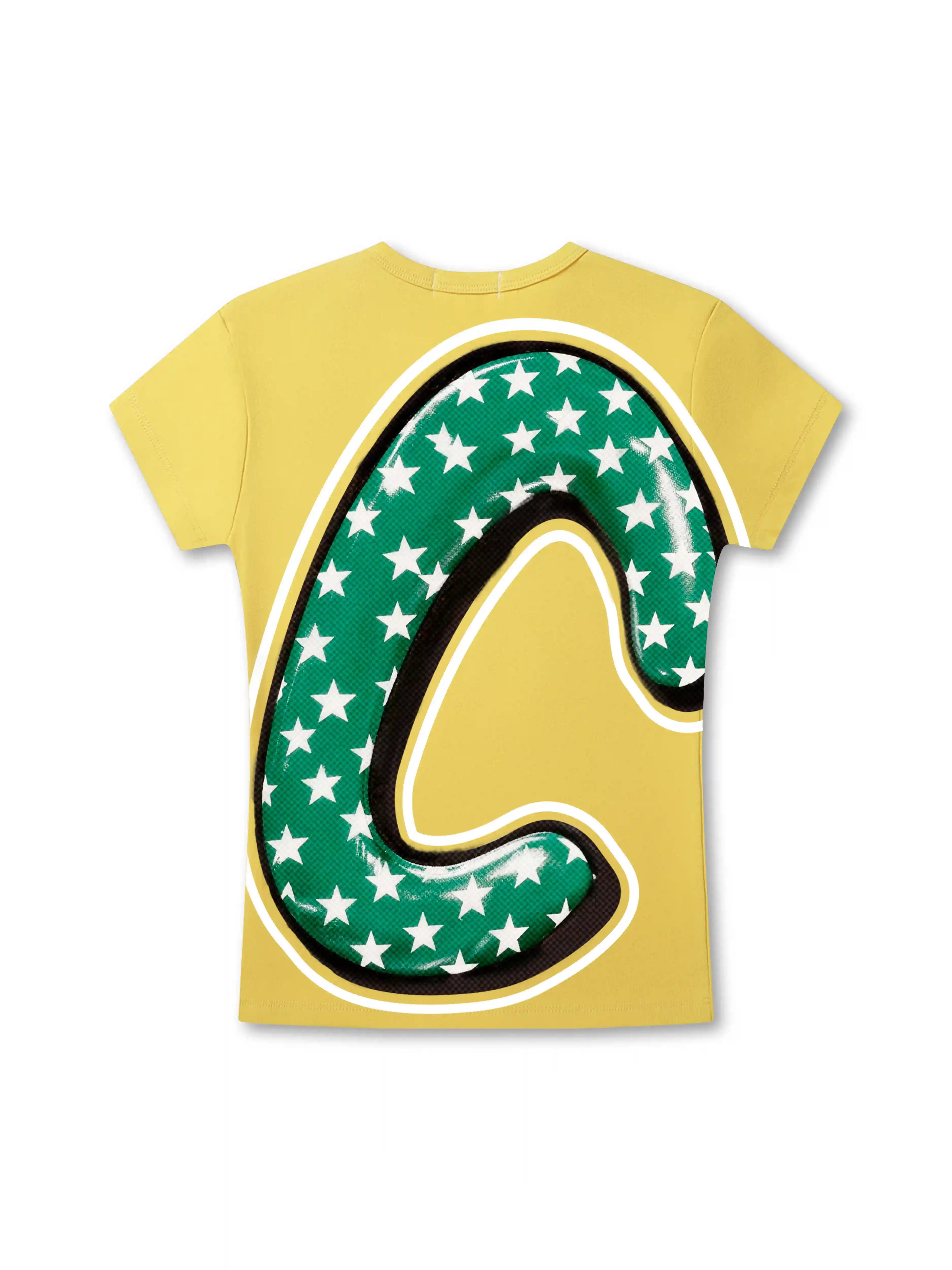 Parody Bubble Font Fitted Tee-556