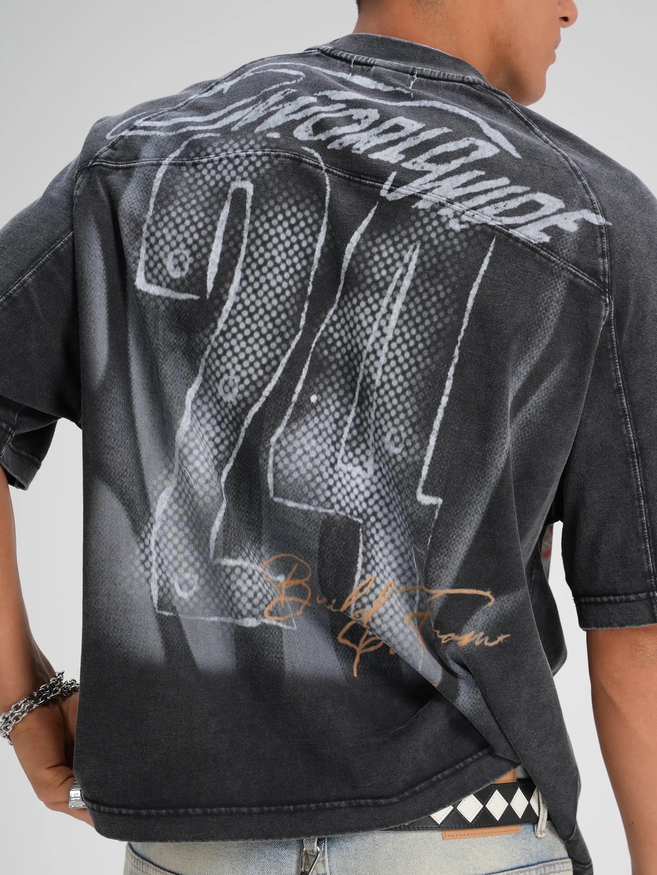 Camiseta de punto de retales años 90-561