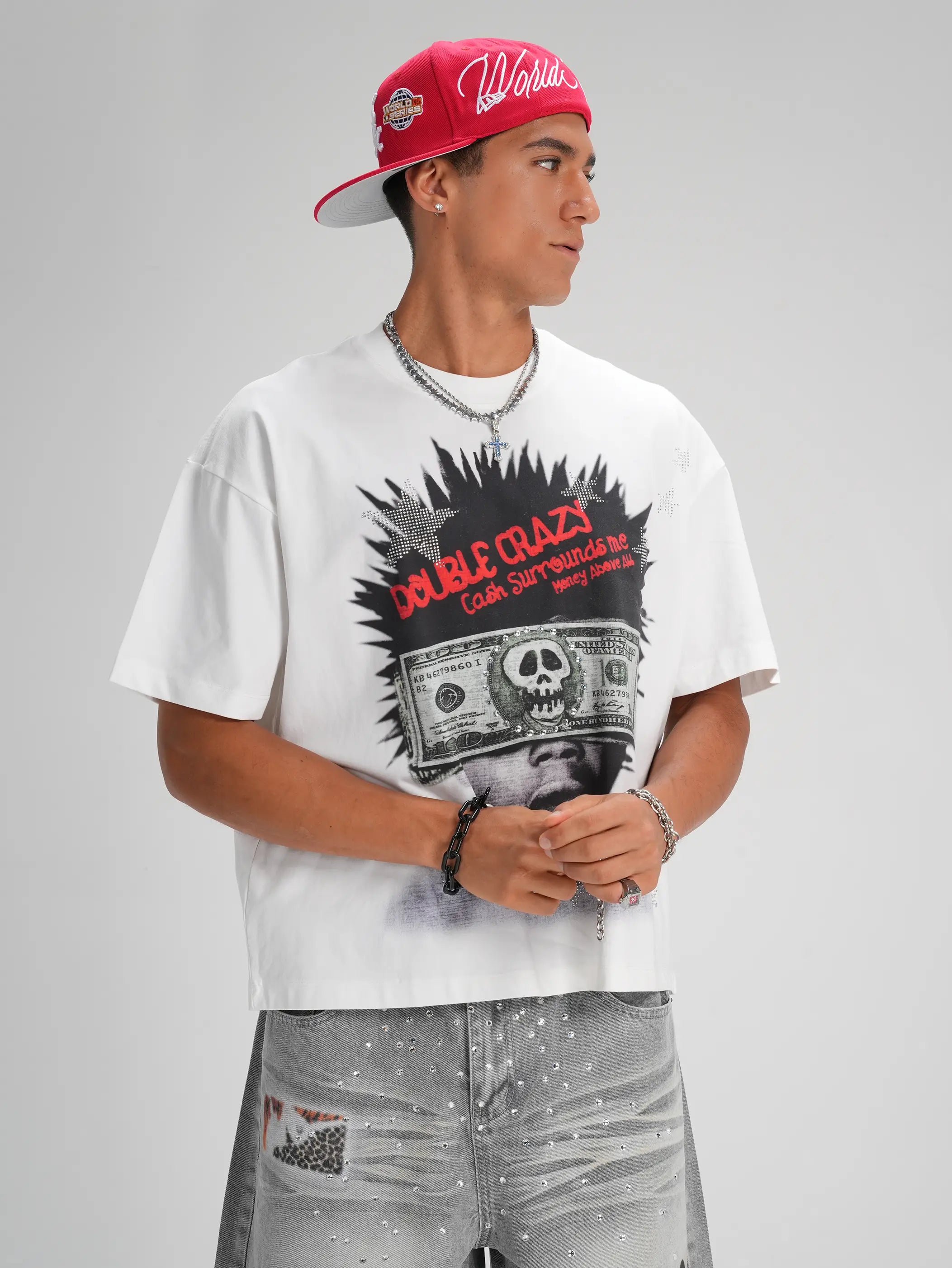 T-shirt ample enfant Bling Cash Afro-573
