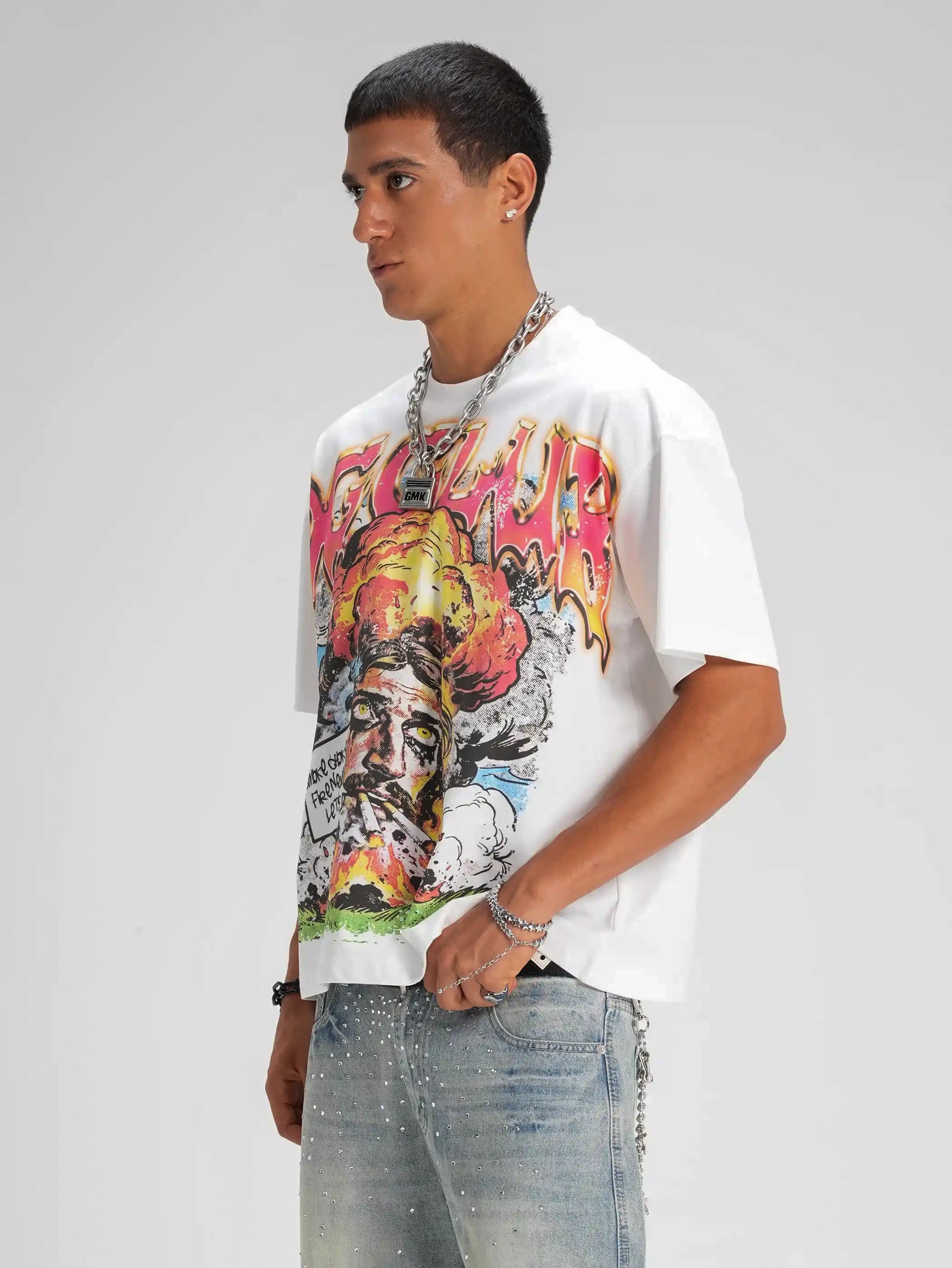 T-shirt coupe carrée « Comic Smoke Sorona » - 588