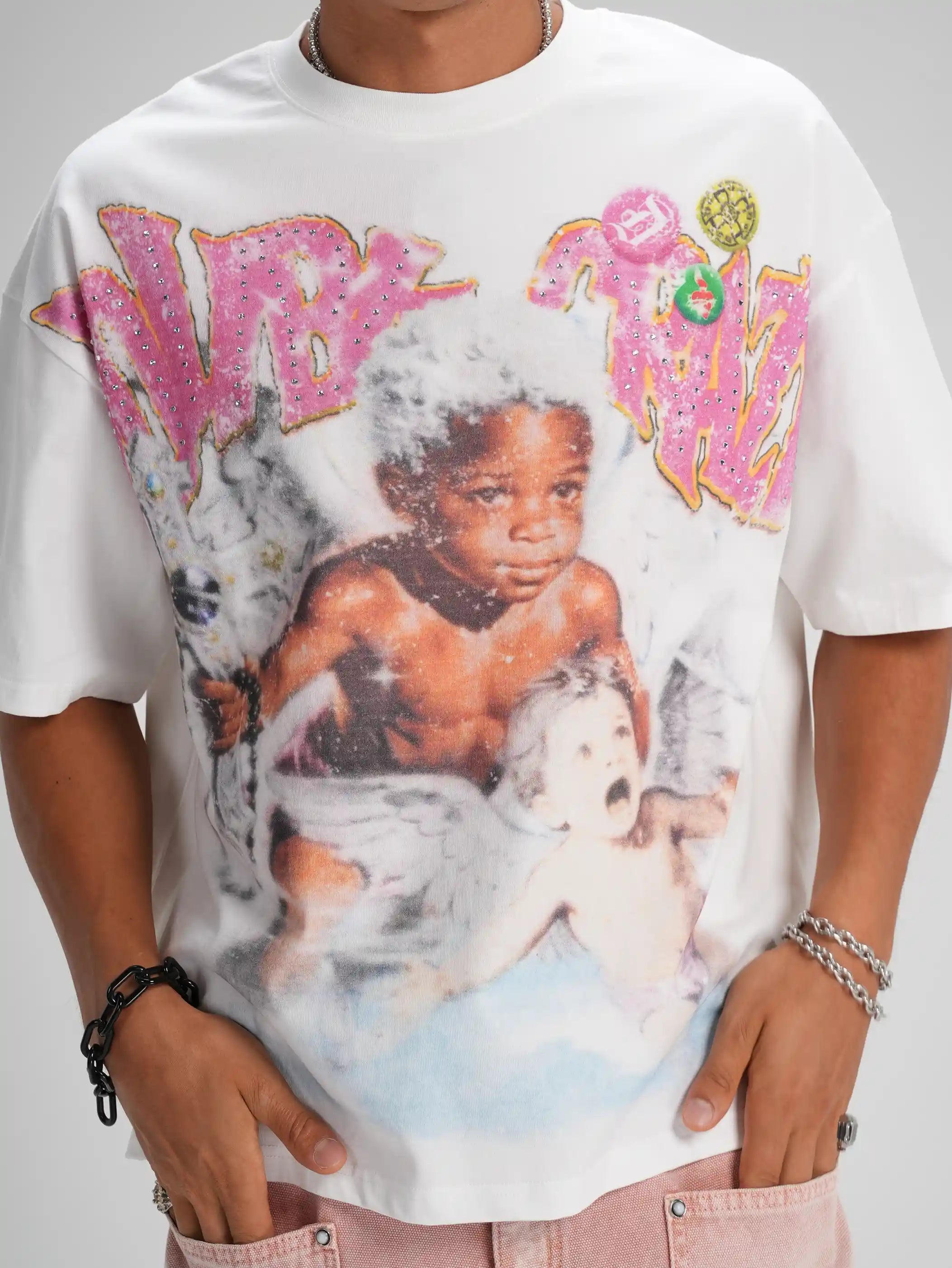 T-shirt Rockstar Chérubin Givré-590