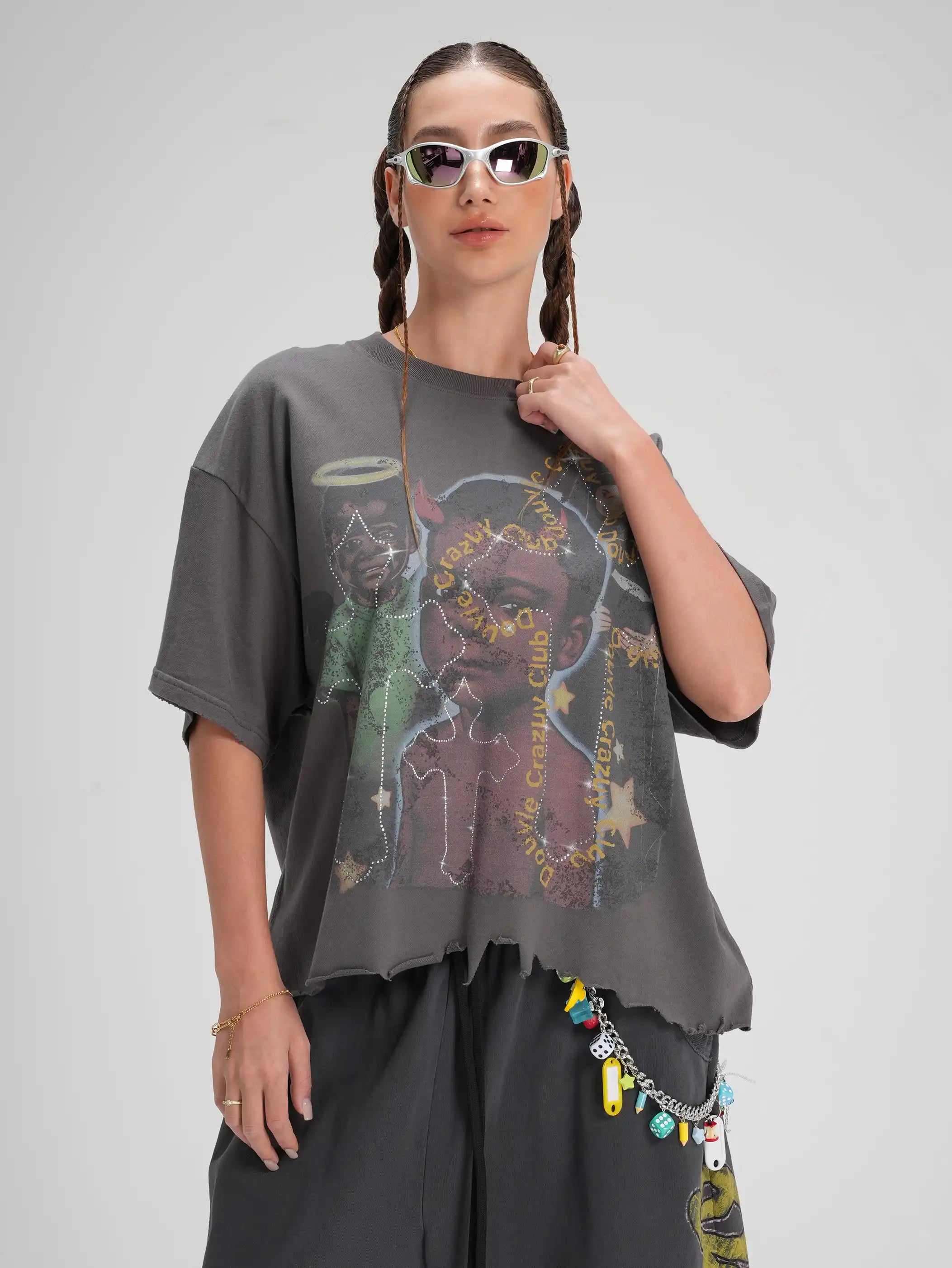 T-shirt Bling Mural Ange Démon-594