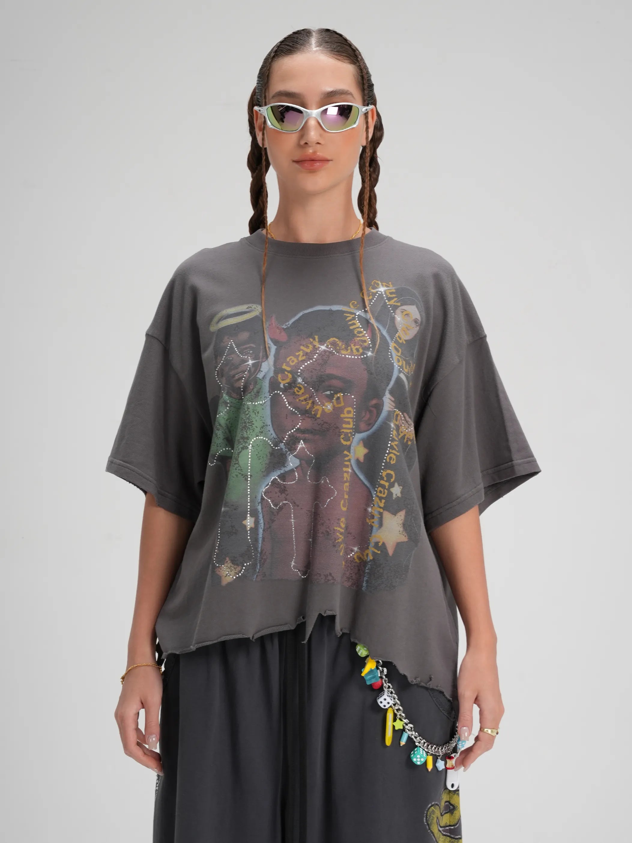 T-shirt Bling Mural Ange Démon-594