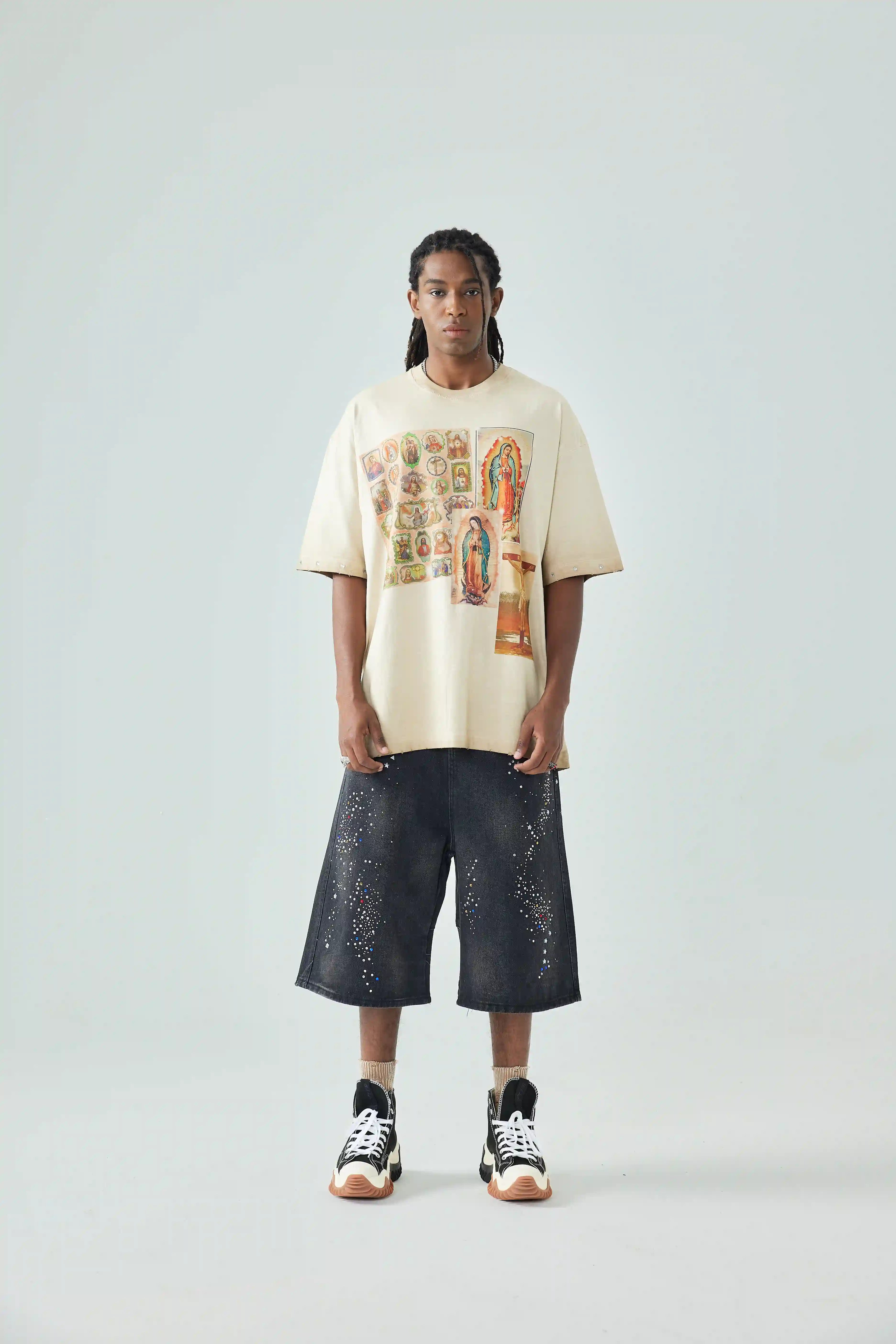 Holy Card Collage T-shirt-173