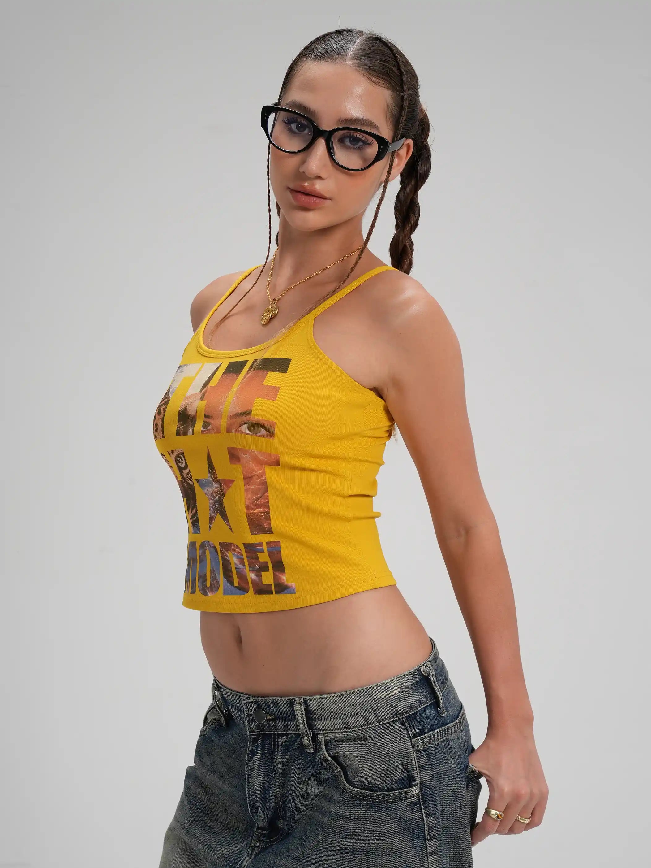 Leopard Portrait Slim Cami-605