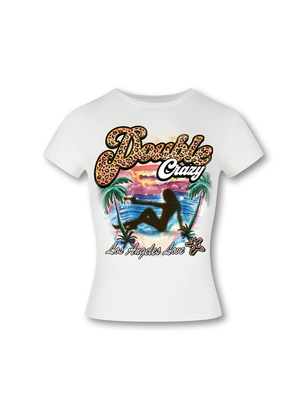 T-shirt bébé « Leopard Gun Girl » - 608