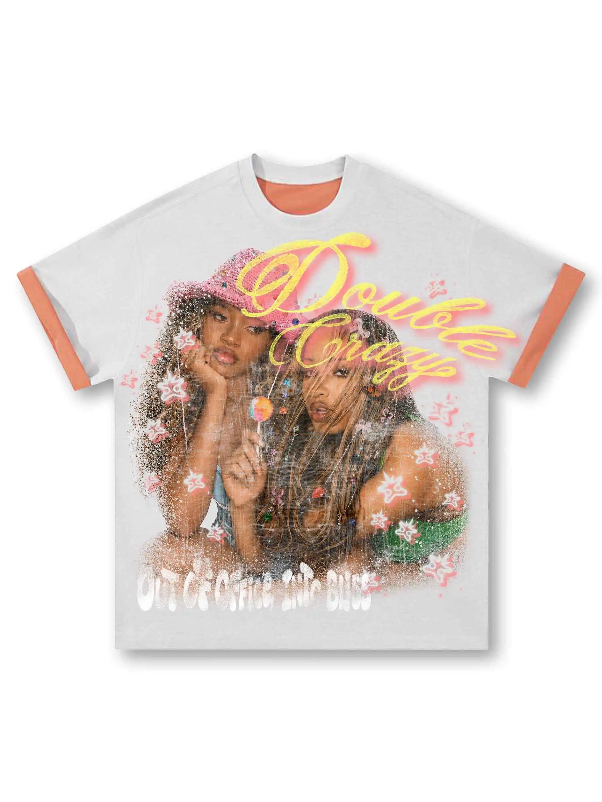 Vintage 90s Girls Two Tone Tee-614