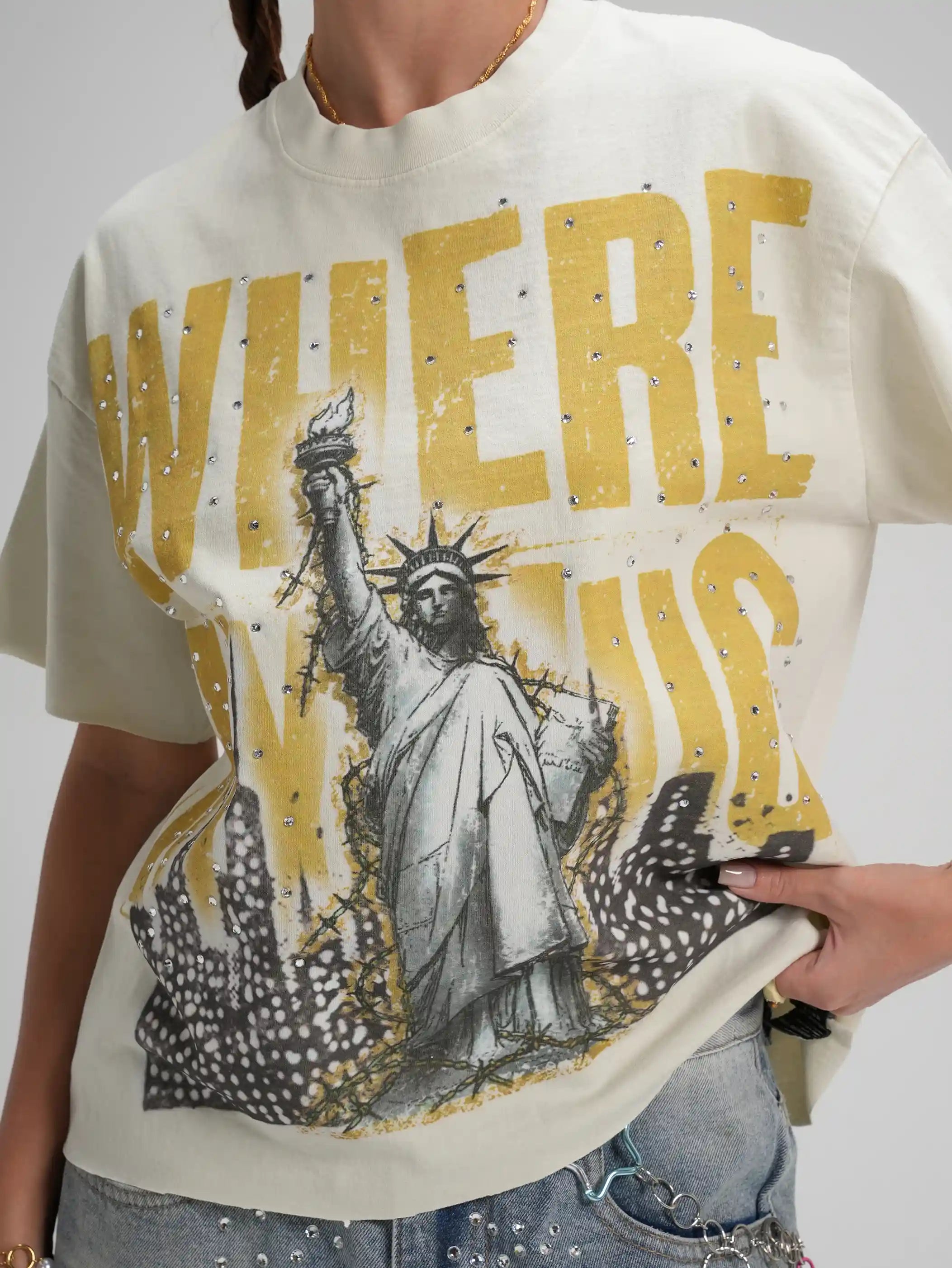 Liberty Slogan Vintage Tee-656