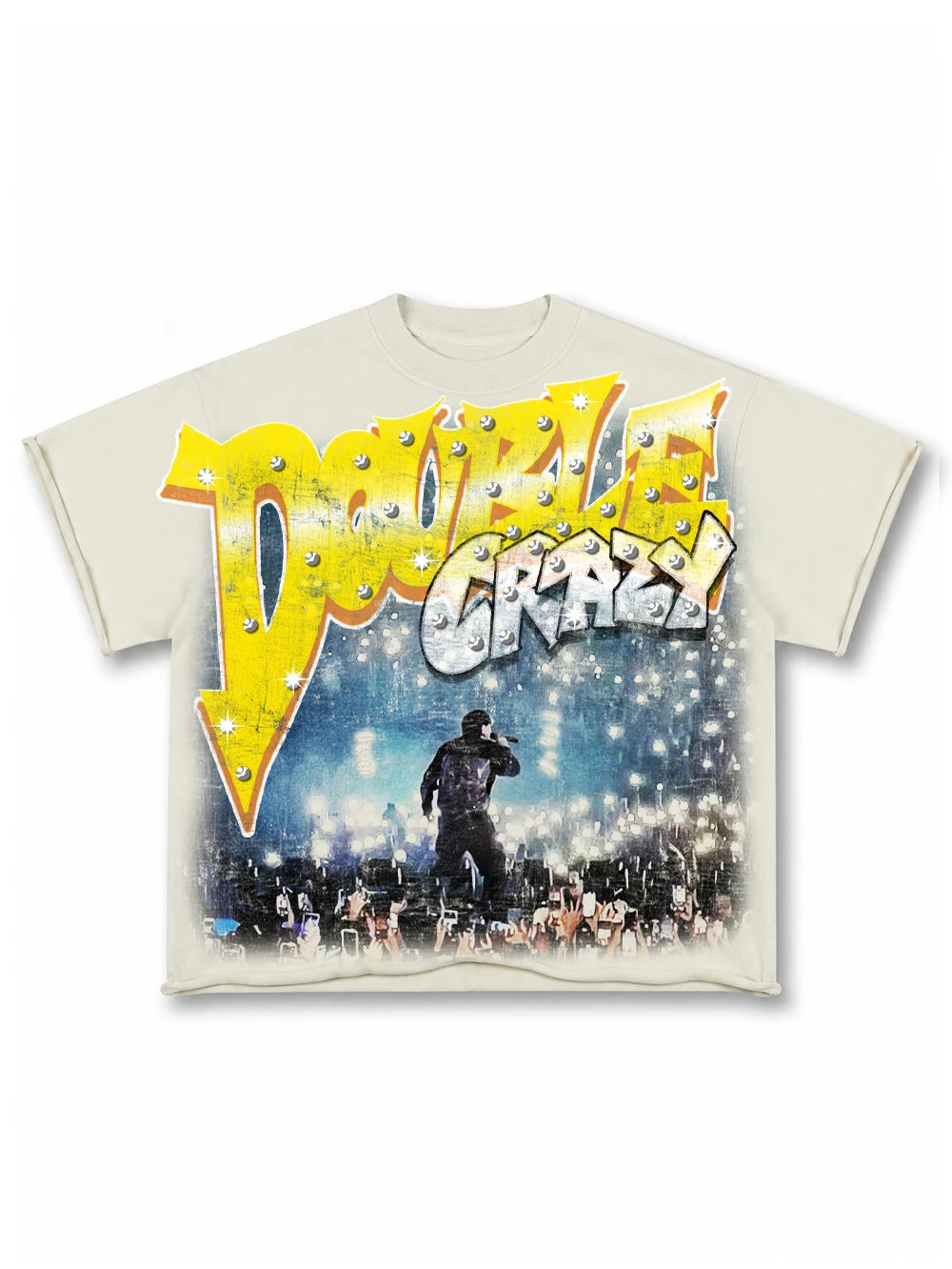Distressed Rockstar Faded Tee-617