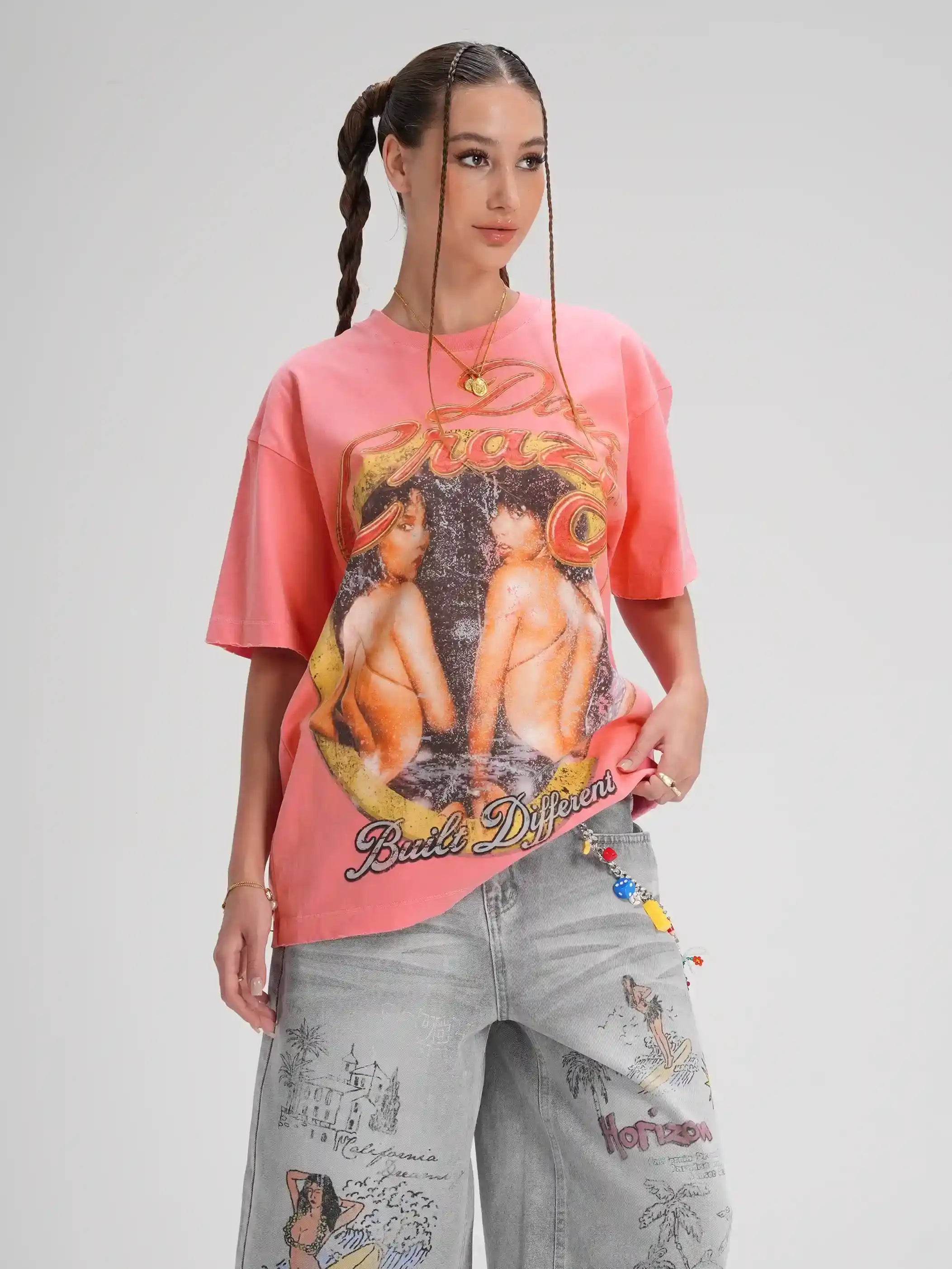 90s Faded R&B Poster Loose Tee-619