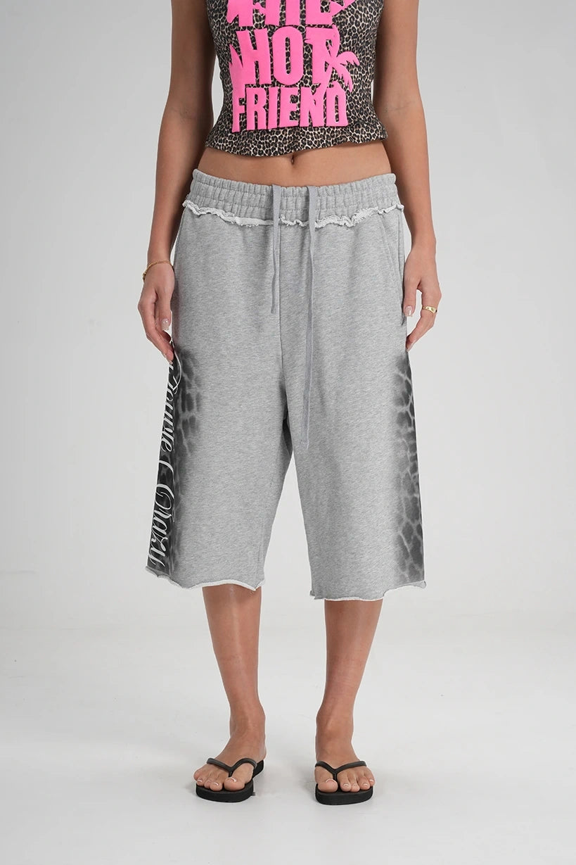 Short baggy léopard vieilli-623