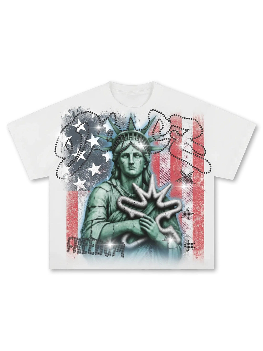 T-shirt années 90 Grunge Liberty Bling-684