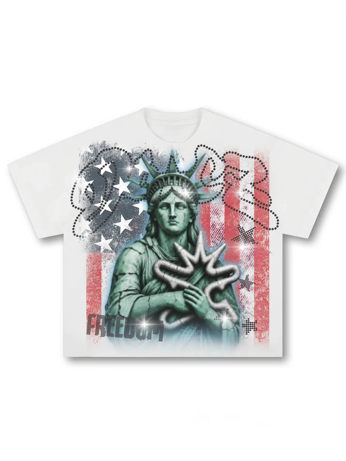 T-shirt années 90 Grunge Liberty Bling-684