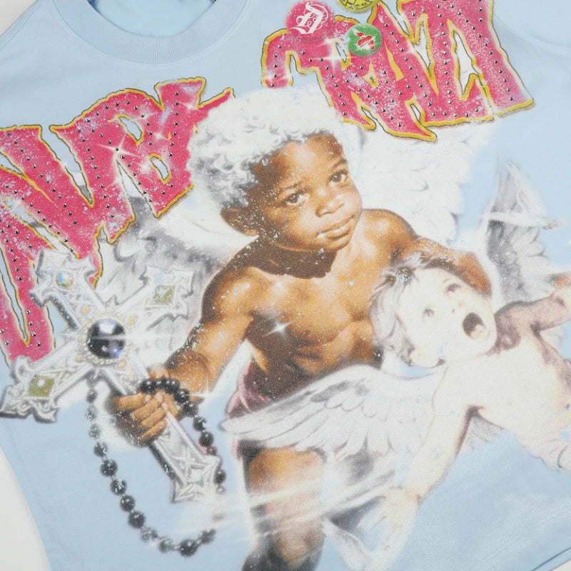 Iced Out Cherub Rockstar Tee-590