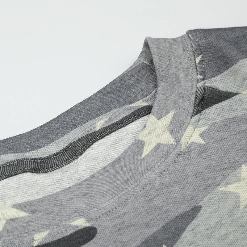 Camo Vampire Fangs L/S Top-725