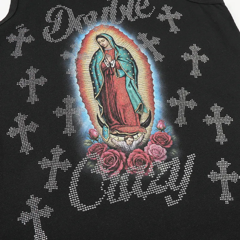 Camiseta de tirantes Guadalupe Bling Chicano-650