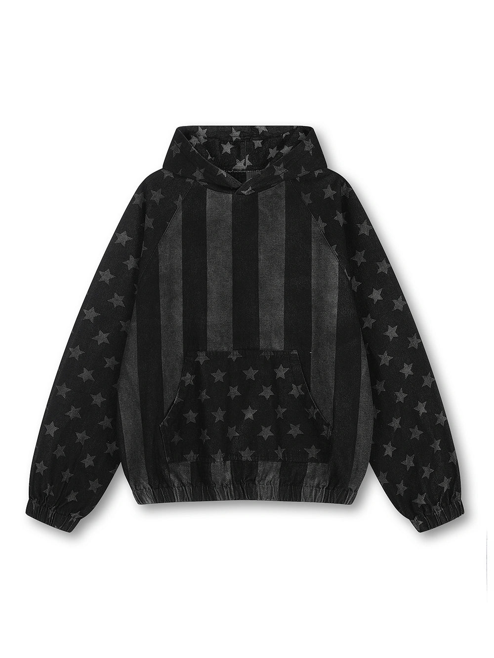 Washed Star Stripe Denim Set-S1241