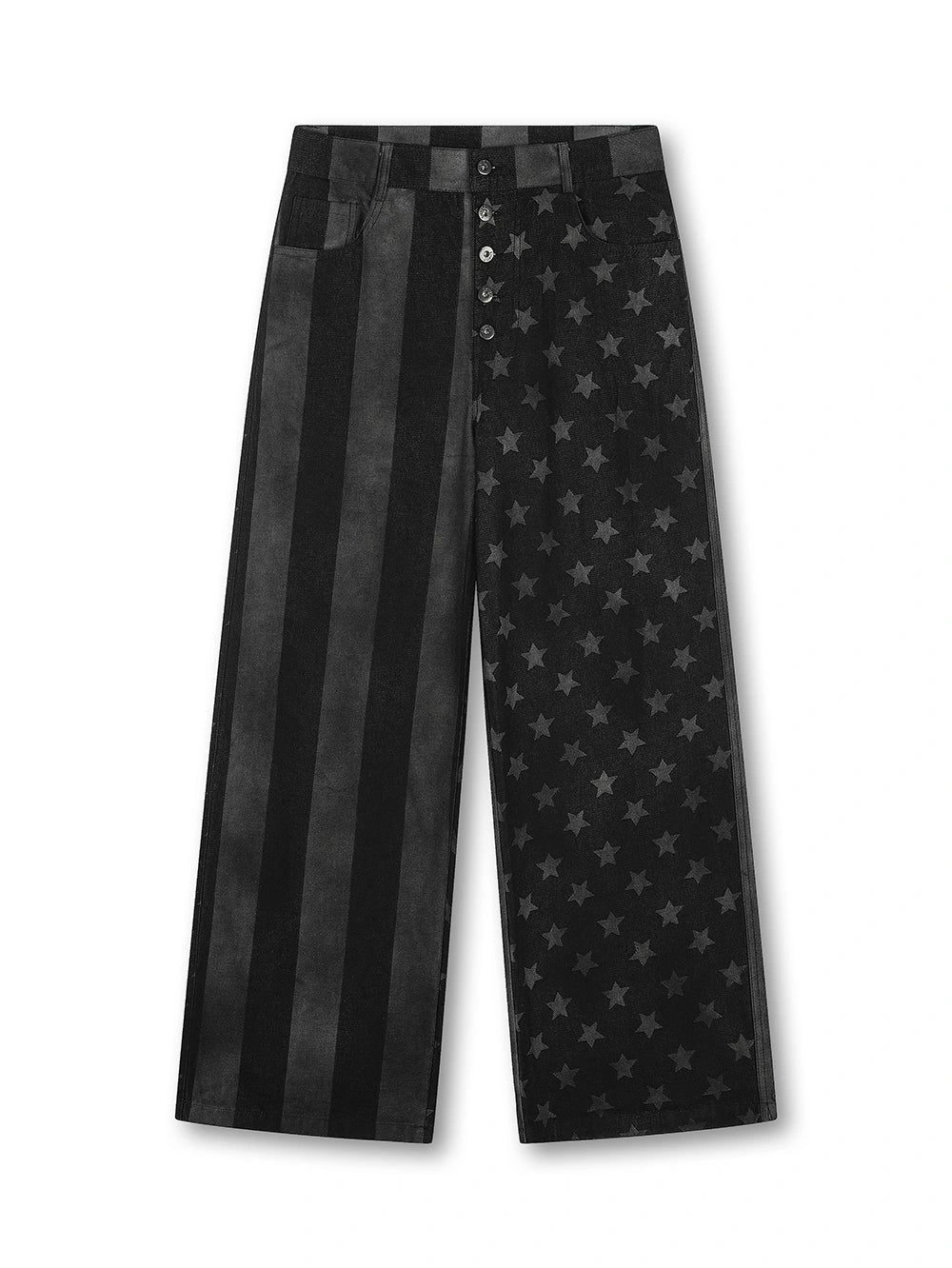 Washed Star Stripe Denim Set-S1241